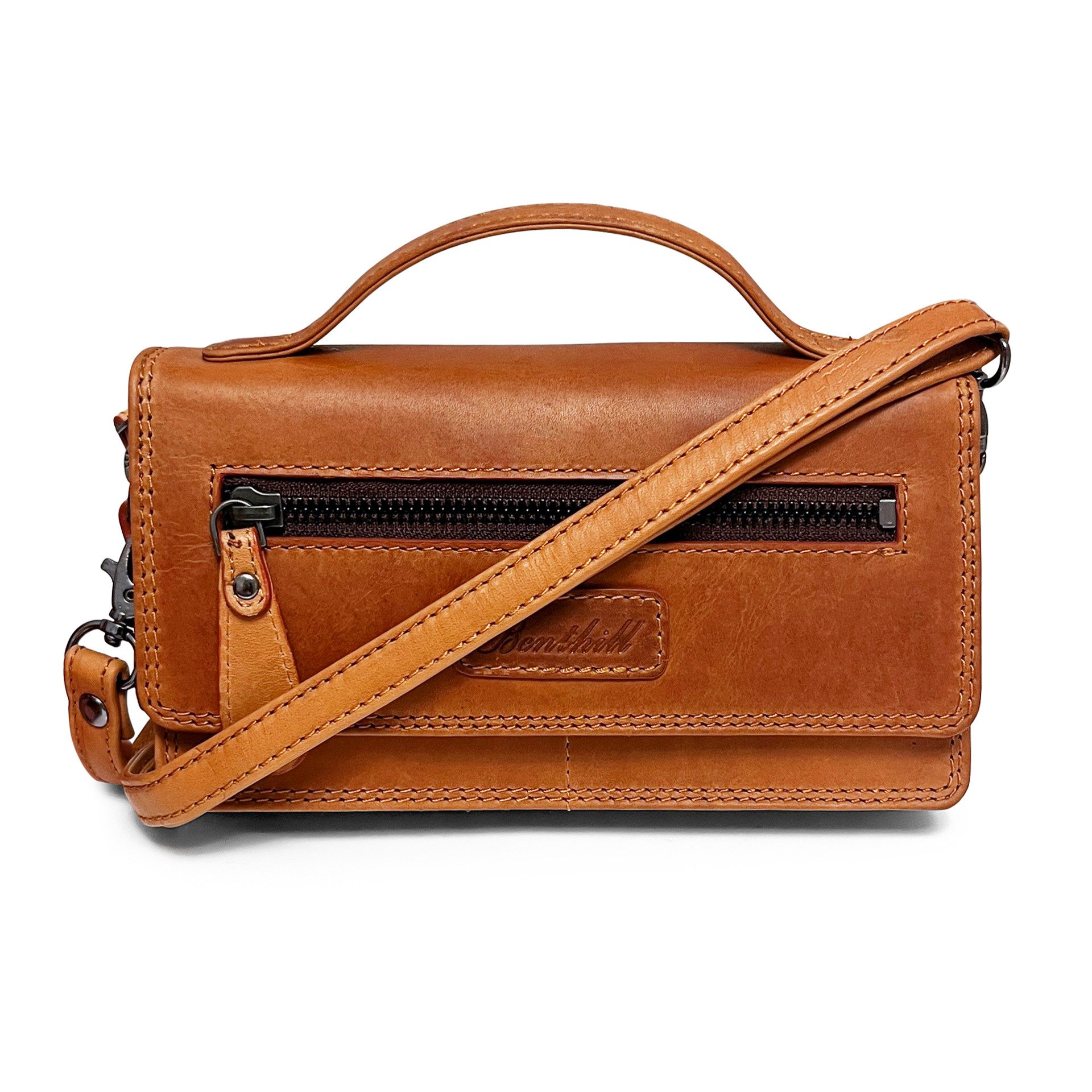 Benthill Geldbörse Echt Leder Reisebrieftasche Umhängetasche günstig online kaufen