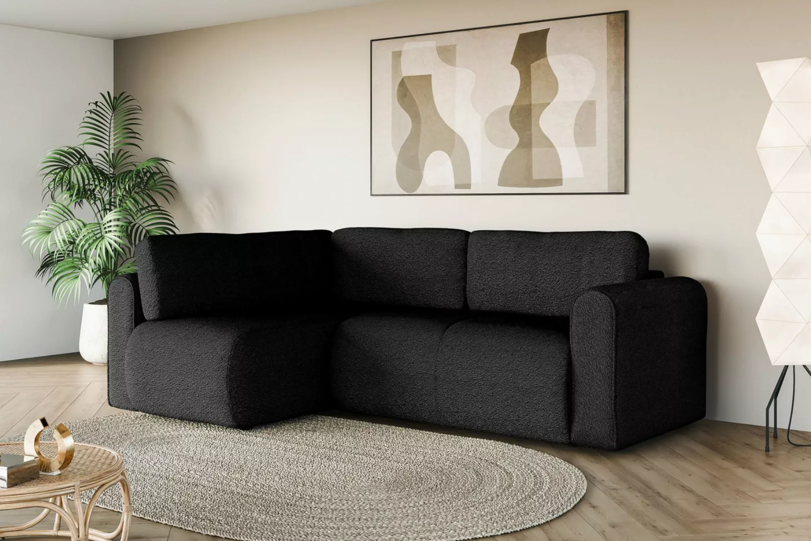 INOSIGN Ecksofa Ecksofa Zacharia wahlweise mit Bettfunktion, BxTxH 250x166x günstig online kaufen