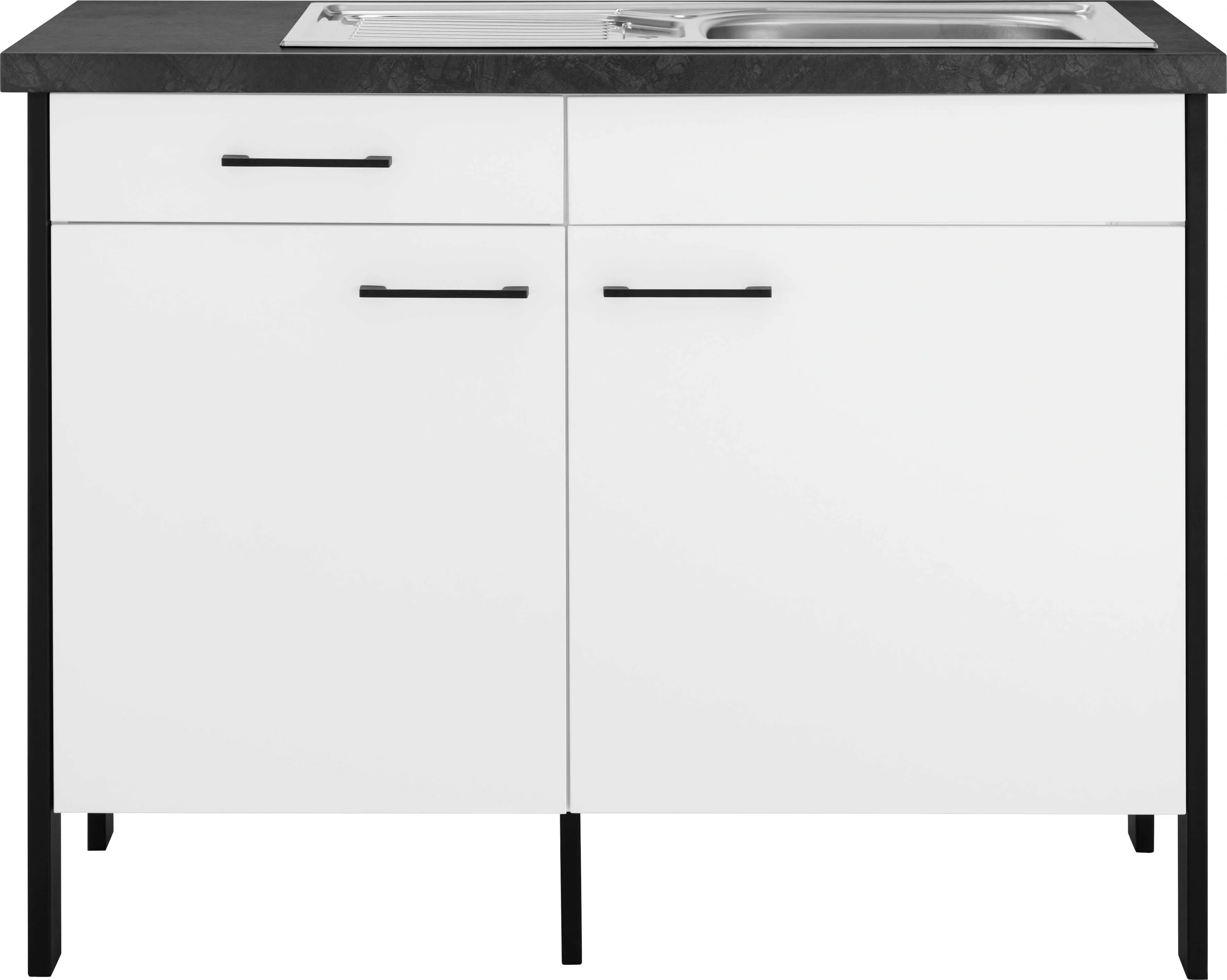 OPTIFIT Spülenschrank "Tokio", 118 cm breit, mit Stahlgestell, mit Vollausz günstig online kaufen