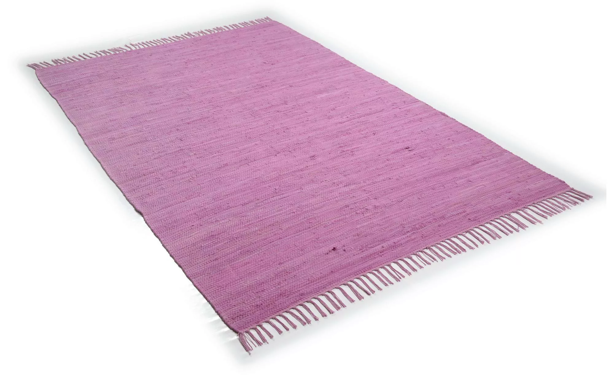 Theko Teppich  Happy Co ¦ rosa/pink ¦ Baumwolle ¦ Maße (cm): B: 40 H: 0,5 T günstig online kaufen