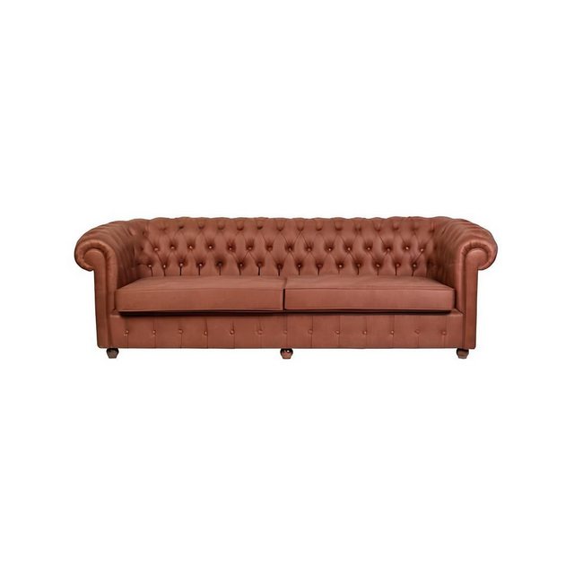 Xlmoebel 2-Sitzer Moderne Sofas Chesterfield in brauner Farbe für drei Pers günstig online kaufen