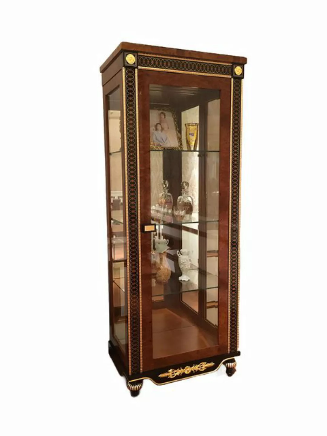 Xlmoebel Vitrine Neuer Barock Rokoko Design Schau Schrank für das Wohnzimme günstig online kaufen