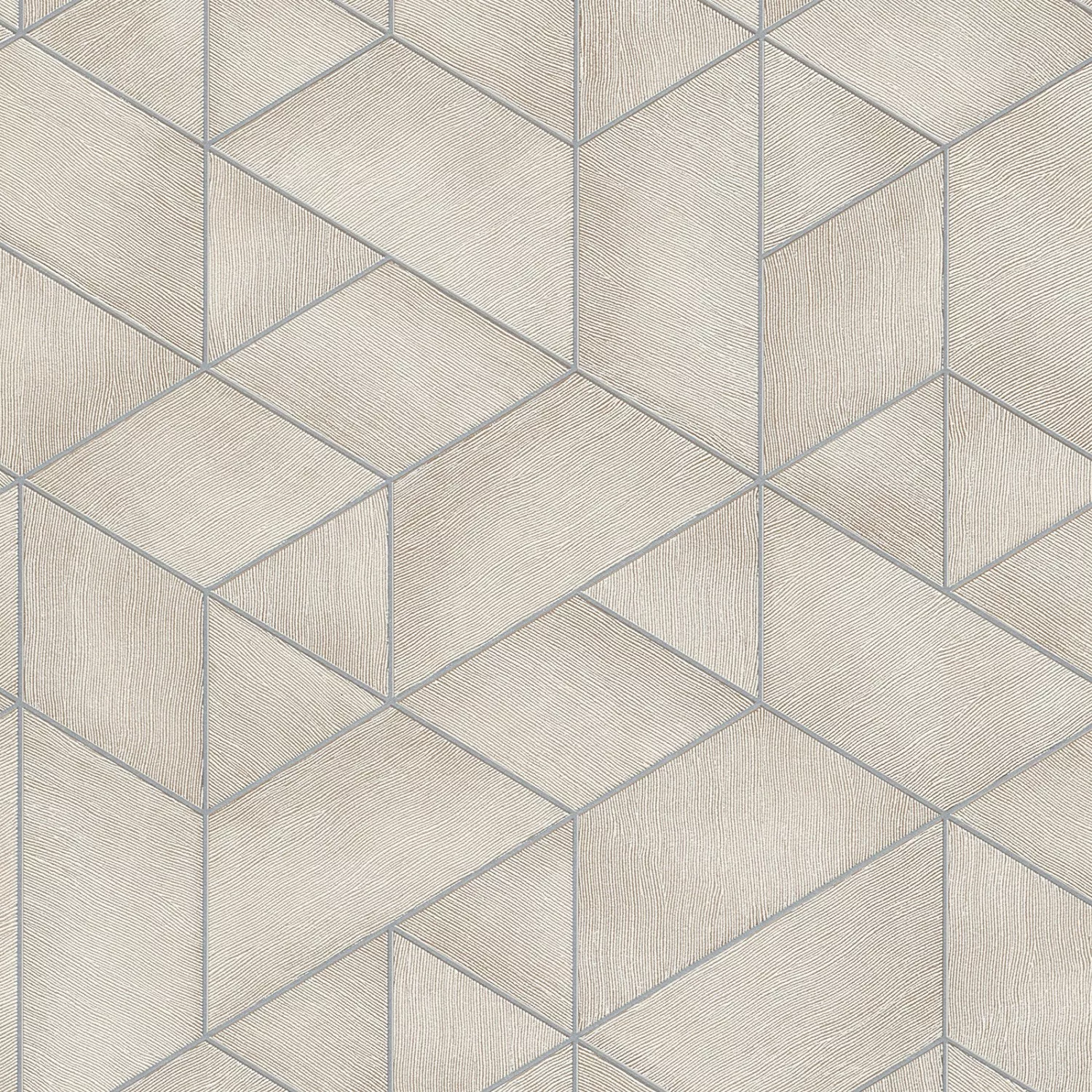 Bricoflor Geometrische Vliestapete in Beige günstig online kaufen