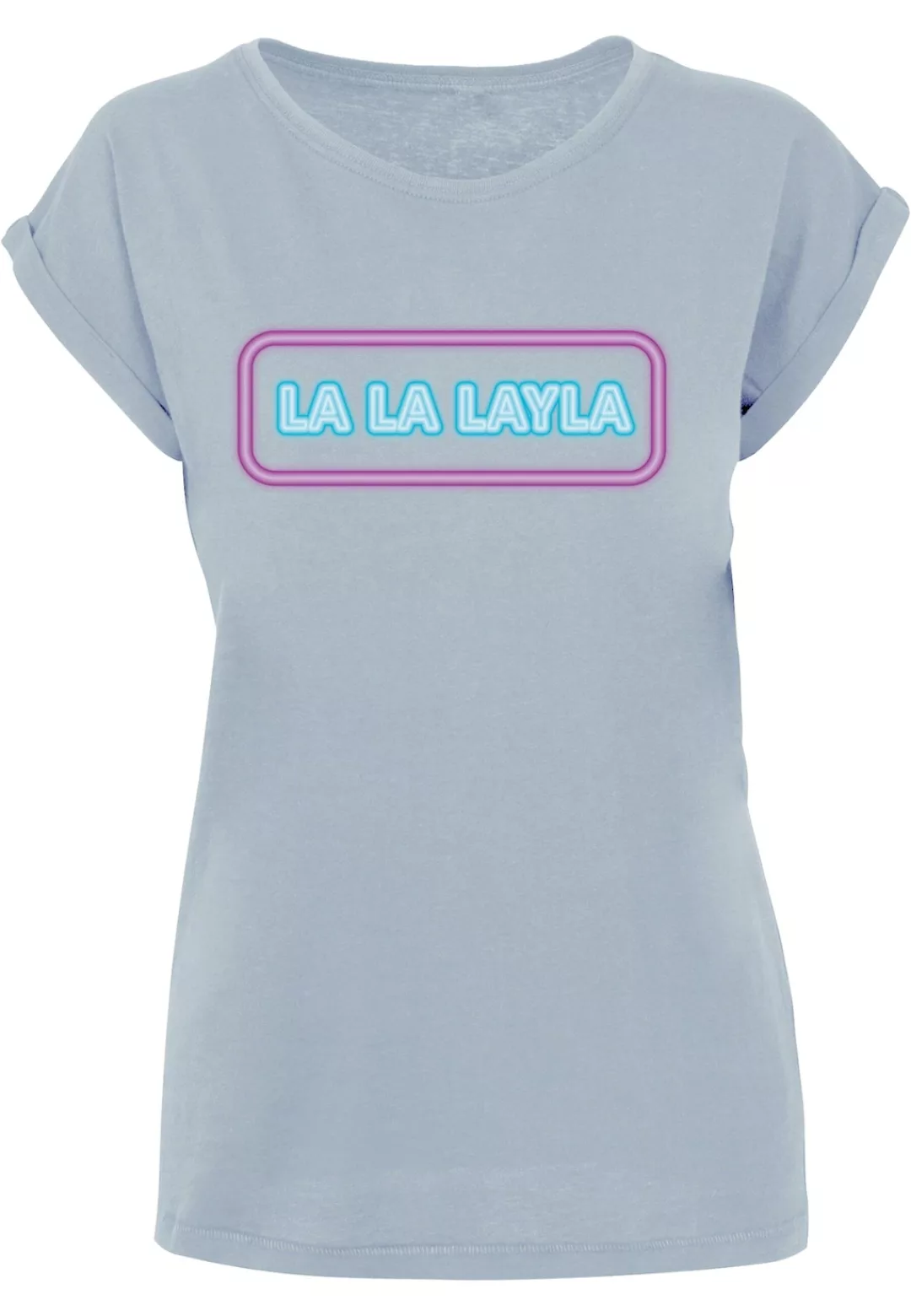 Merchcode T-Shirt Merchcode Damen Ladies LA LA LAYLA T-Shirt (1-tlg) günstig online kaufen