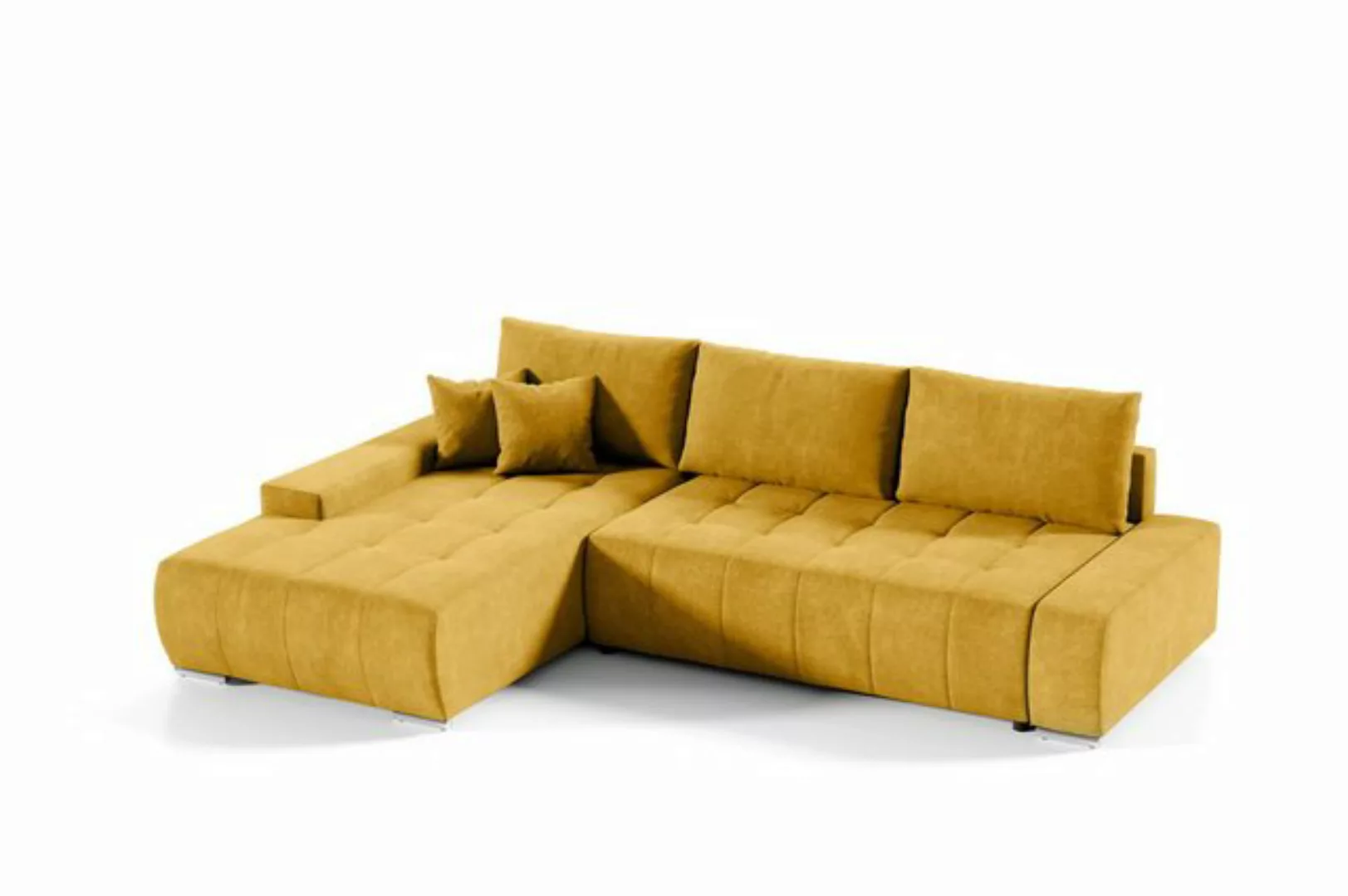 Fun Möbel Ecksofa Sofa mit Schlaffunktion VOGAR, inkl. Bettkasten, inkl. 3 günstig online kaufen