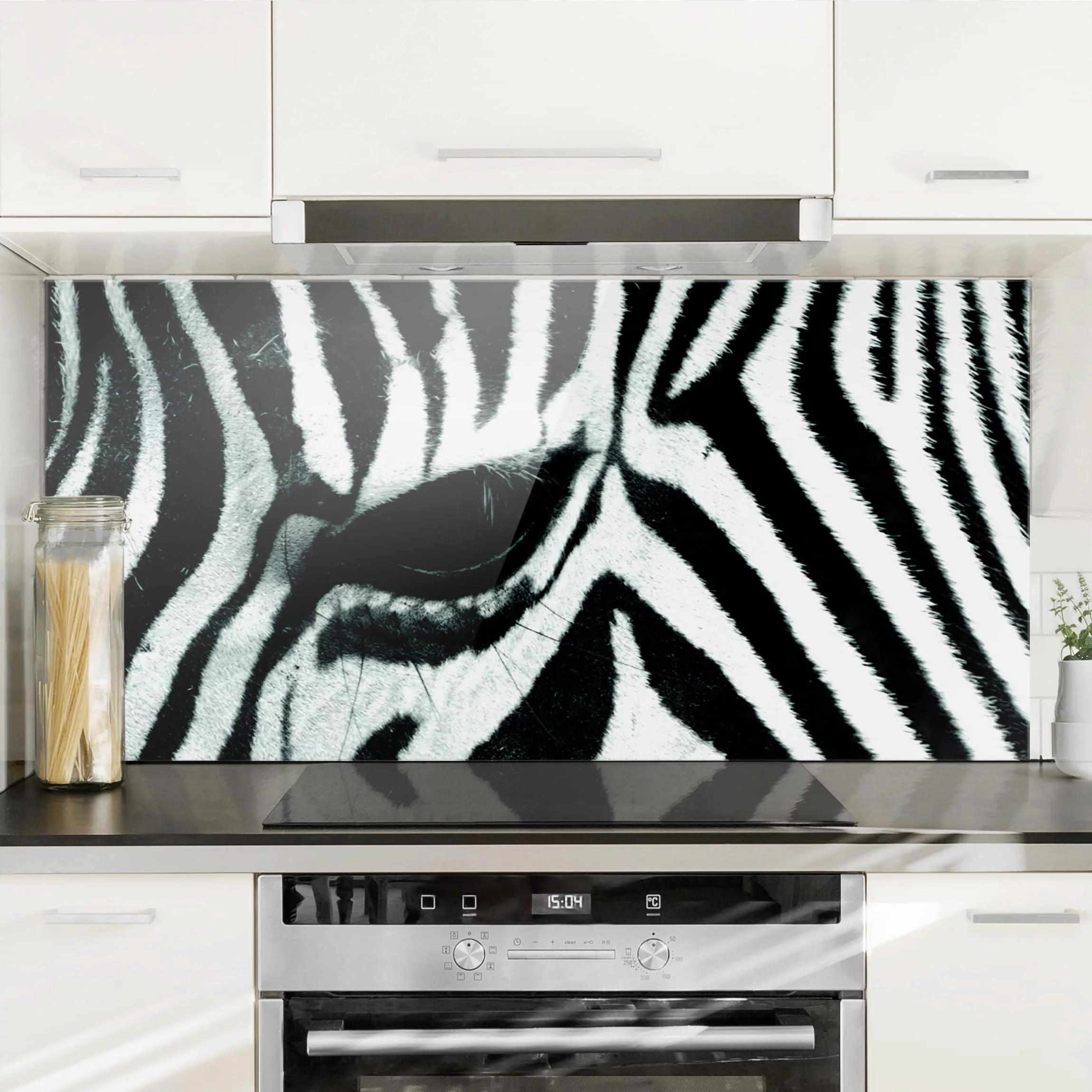 Glas Spritzschutz Tiere - Querformat 2:1 Zebra Crossing No.4 günstig online kaufen