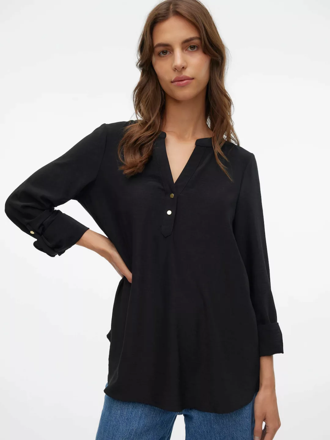 Vero Moda Blusenshirt VMANI LS TOP WVN GA NOOS günstig online kaufen