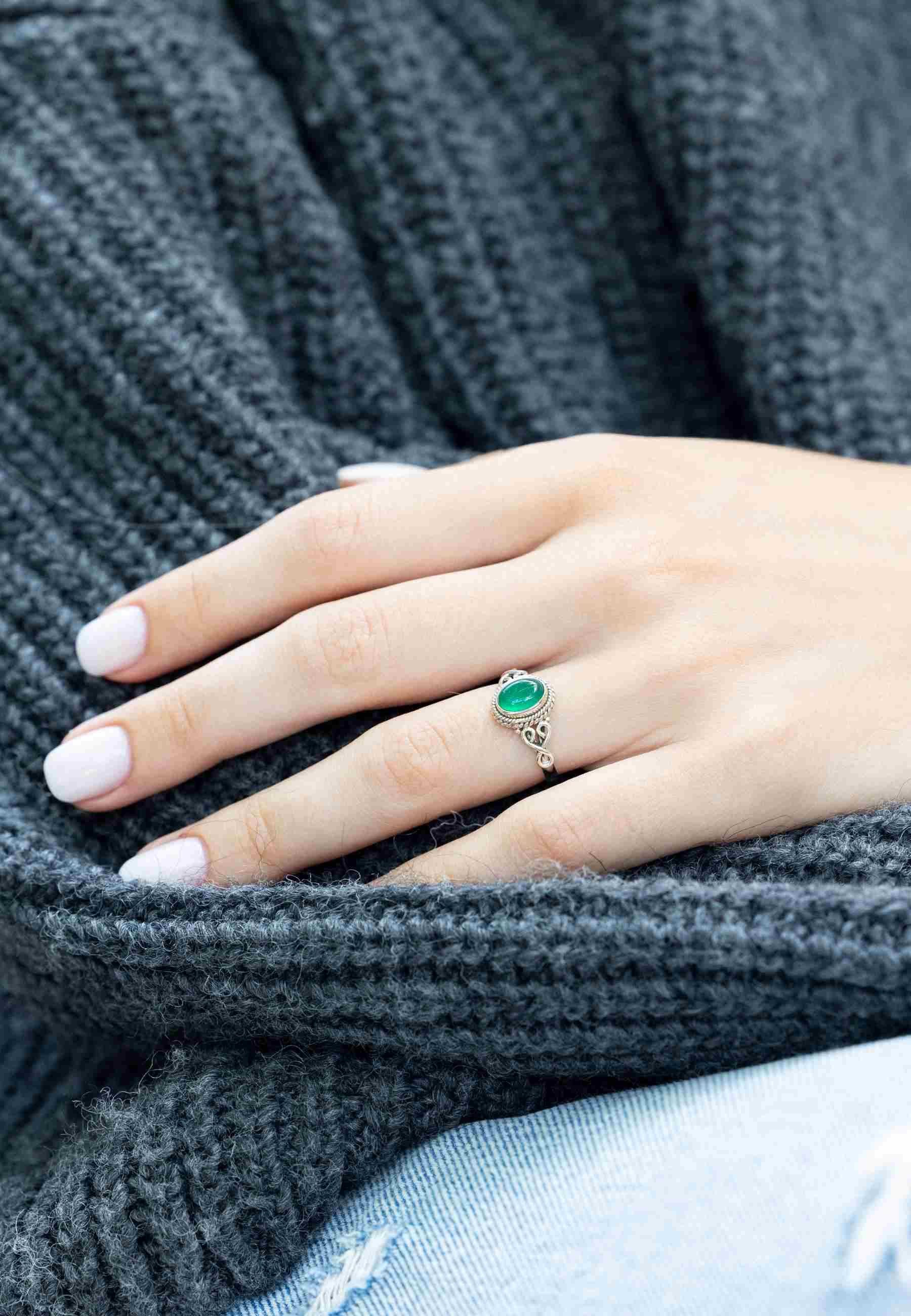 mantraroma Silberring BAGHIMI oval aus 925 günstig online kaufen