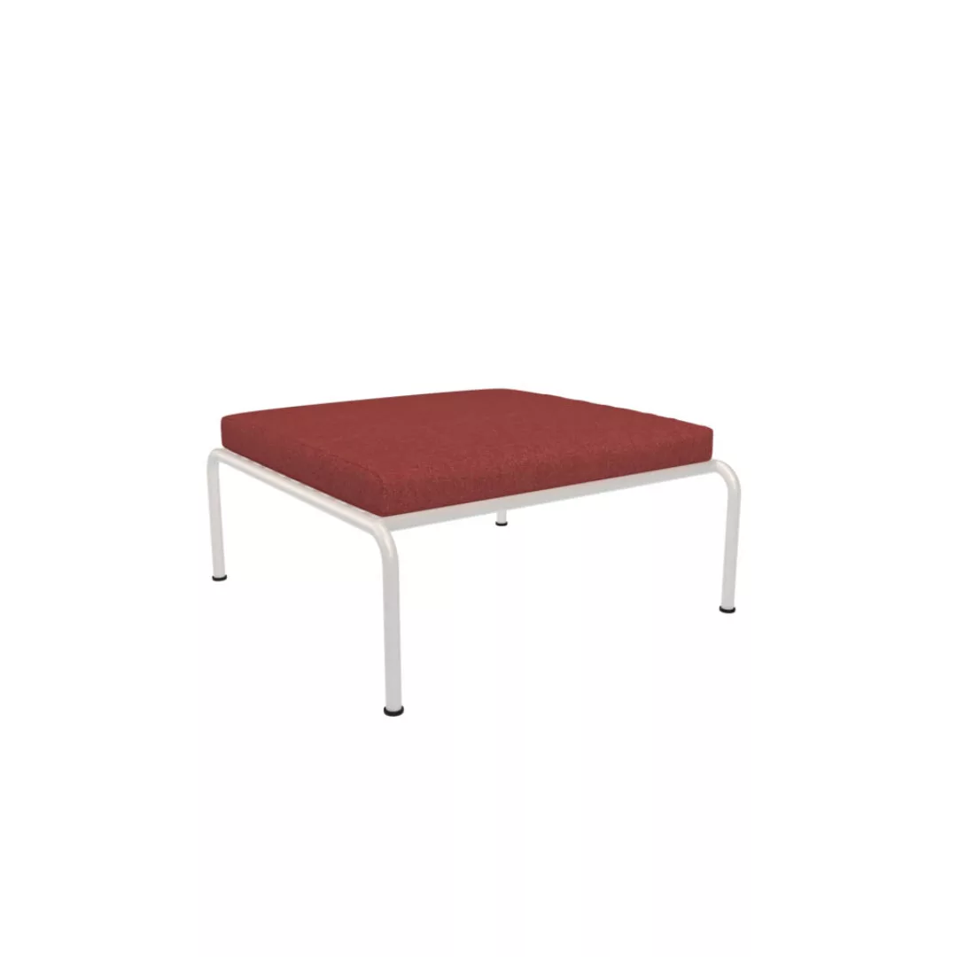 Outdoor Ottoman AVON weiß Scharlachrot günstig online kaufen