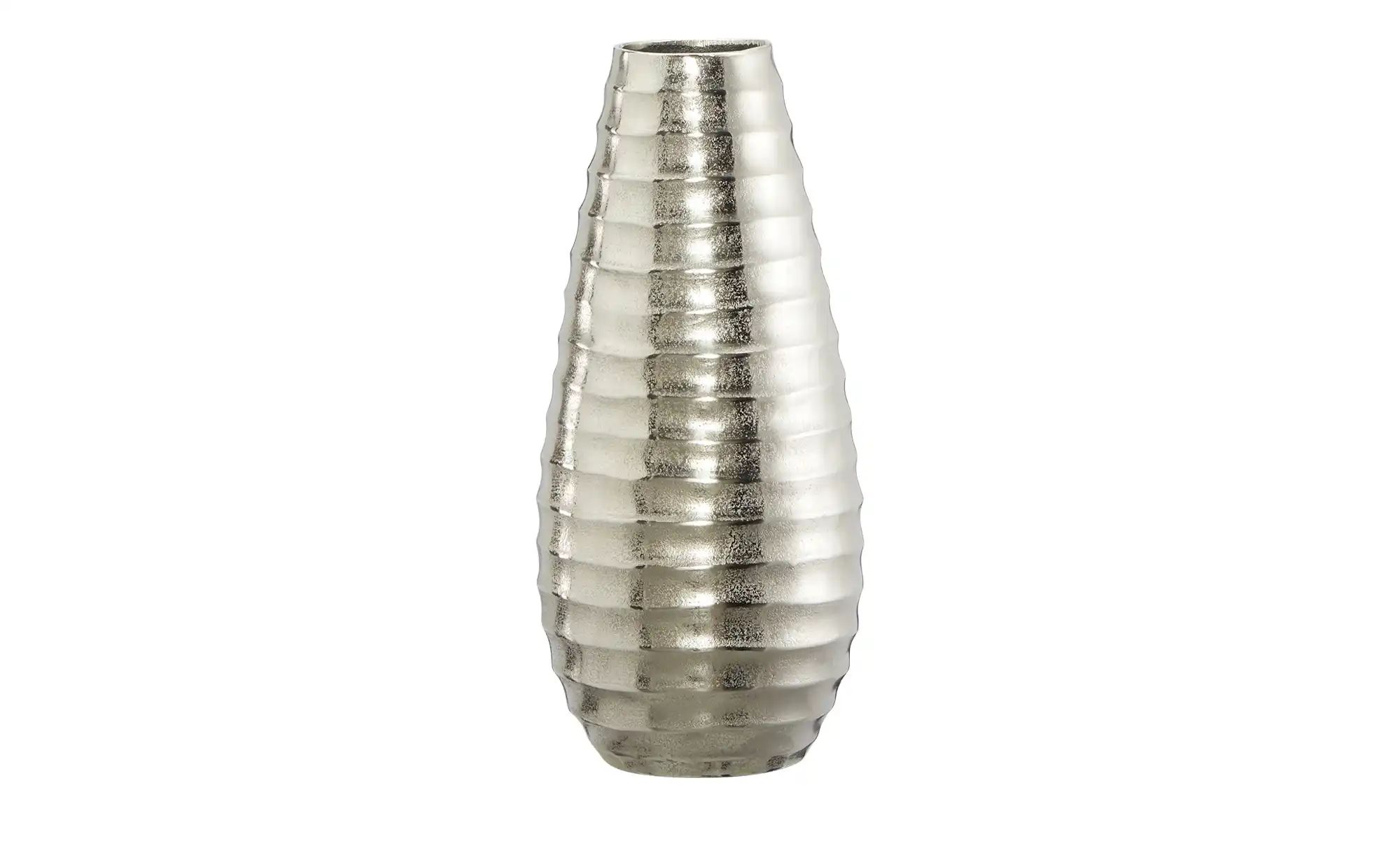 HOME STORY Vase ¦ silber ¦ Aluminium ¦ Maße (cm): H: 46  Ø: 21 Accessoires günstig online kaufen