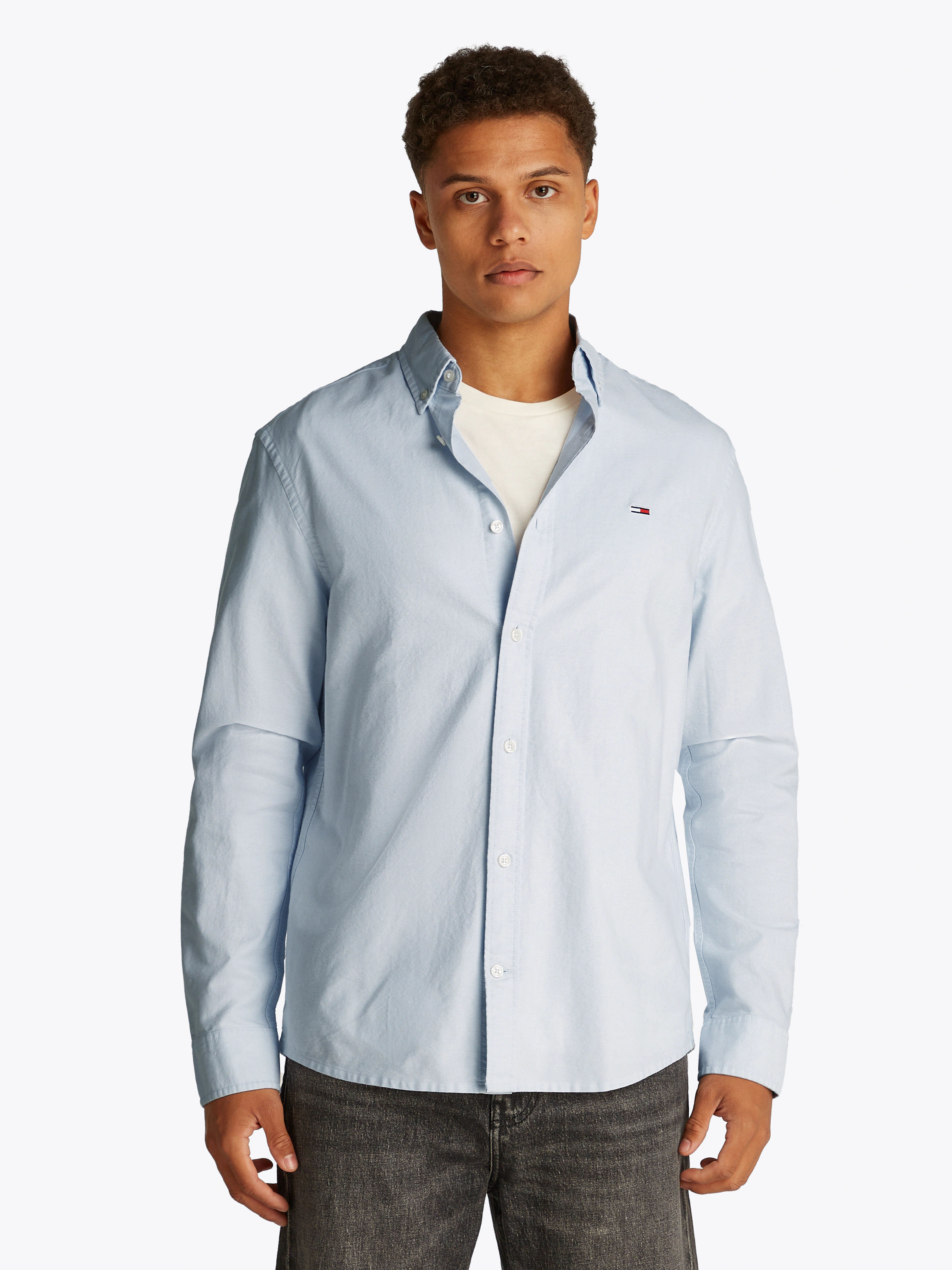 Tommy Jeans Langarmhemd TJM REG OXFORD günstig online kaufen