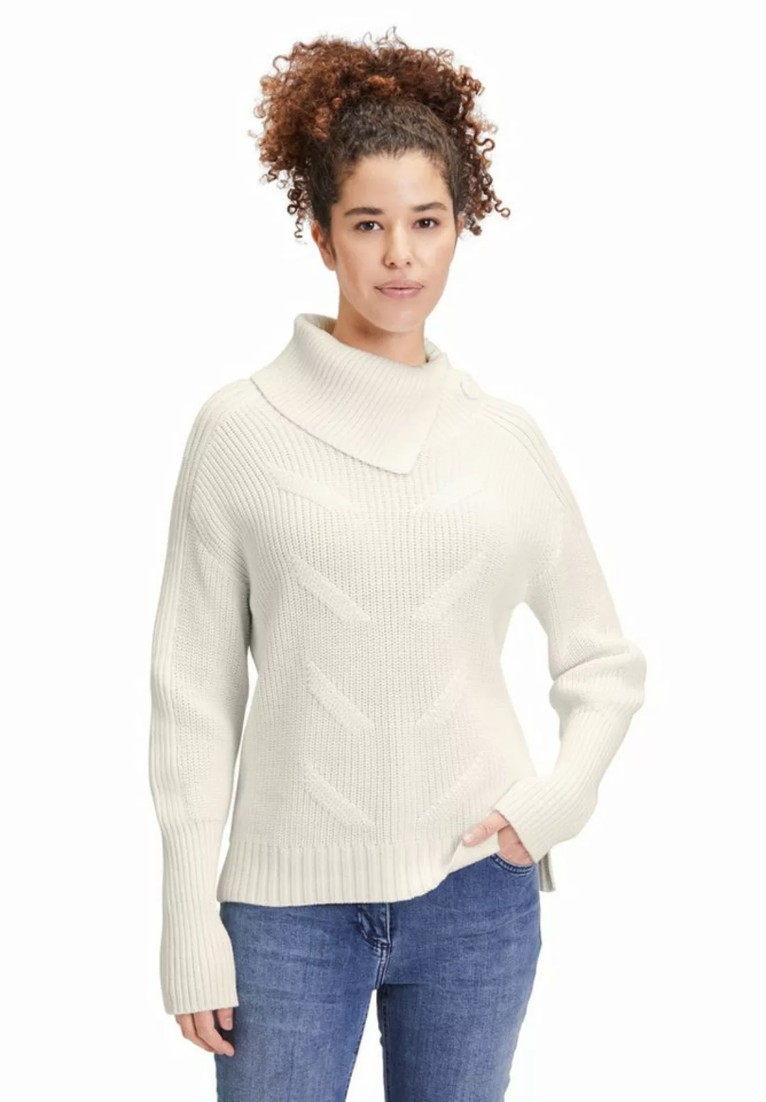 Betty Barclay Strickpullover Betty Barclay Grobstrick-Pullover mit hohem Kr günstig online kaufen