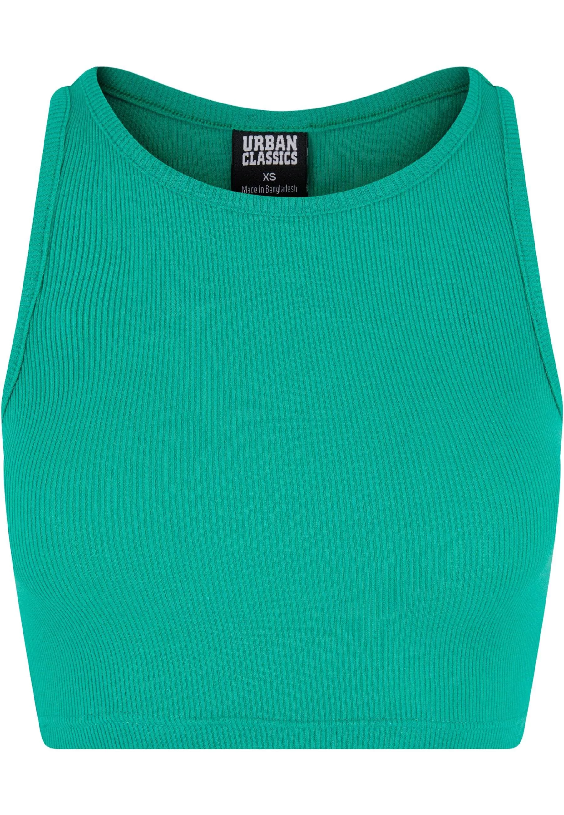 URBAN CLASSICS Muskelshirt "Urban Classics Damen Ladies Cropped Rib Top", ( günstig online kaufen
