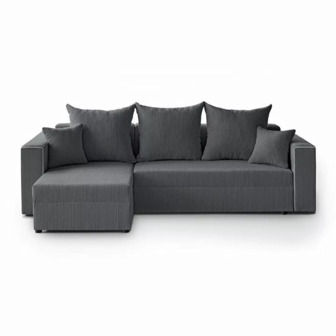 Beautysofa Ecksofa HAMLET, inkl. Schlaffunktion, Bettkasten, universelle Lo günstig online kaufen