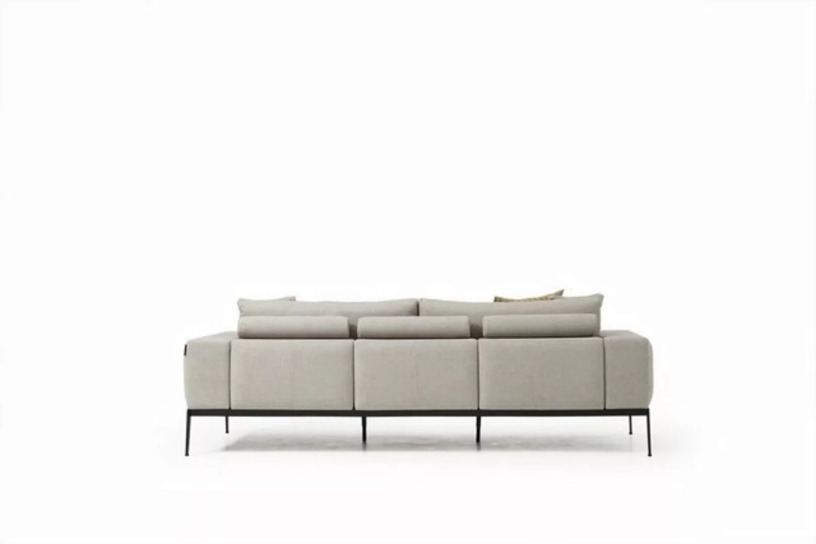 Xlmoebel 3-Sitzer Drei-Sitzer Sofa Beige Textil Wohnzimmer Luxus Stilvoll N günstig online kaufen