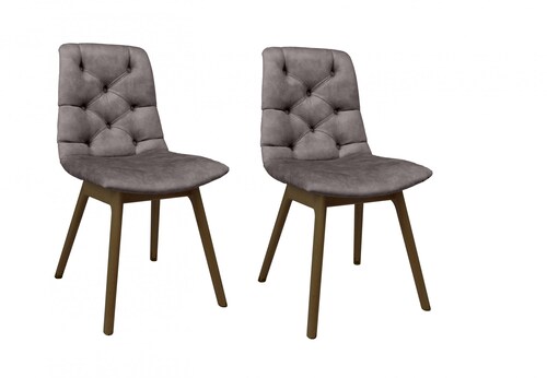 andas Esszimmerstuhl "Ramon", (Set), 2 St., Samt, mit Massivholzbeinen, in günstig online kaufen