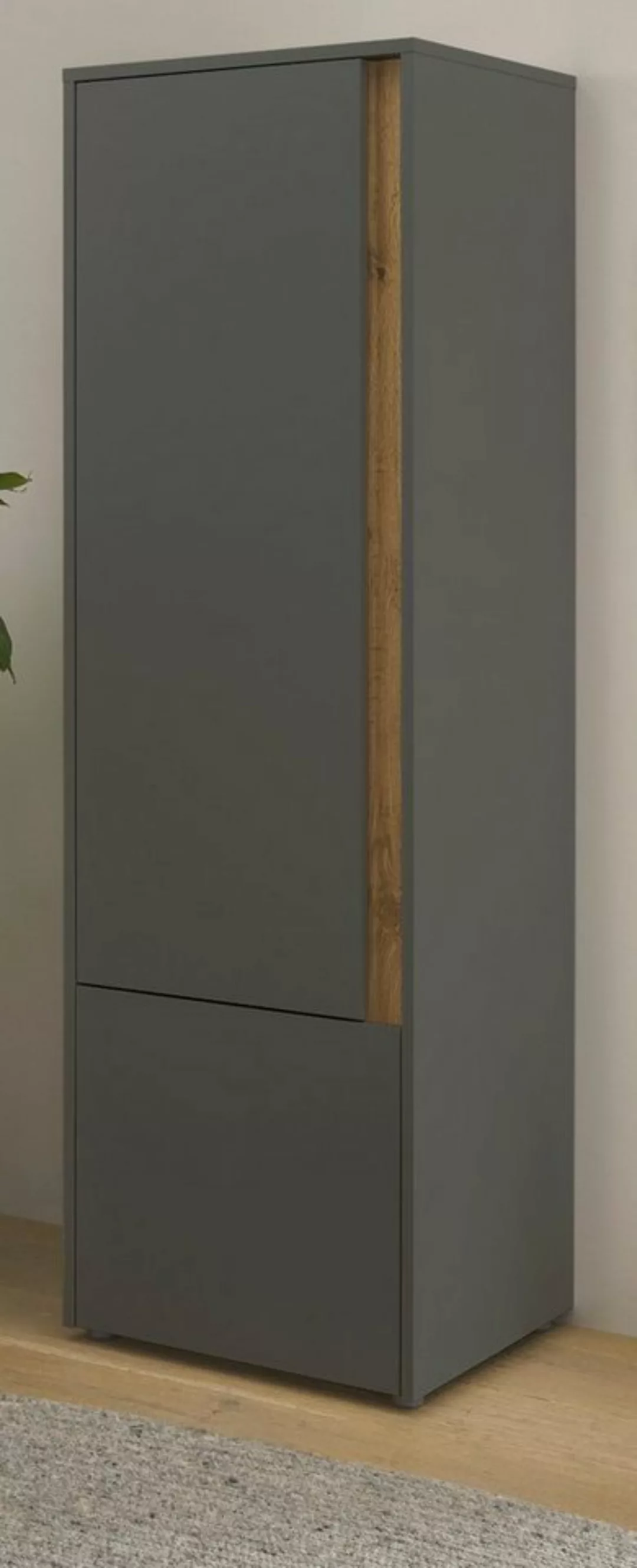 Furn.Design Aktenschrank Center (Büroschrank in grau mit Wotan Eiche, 2-tür günstig online kaufen