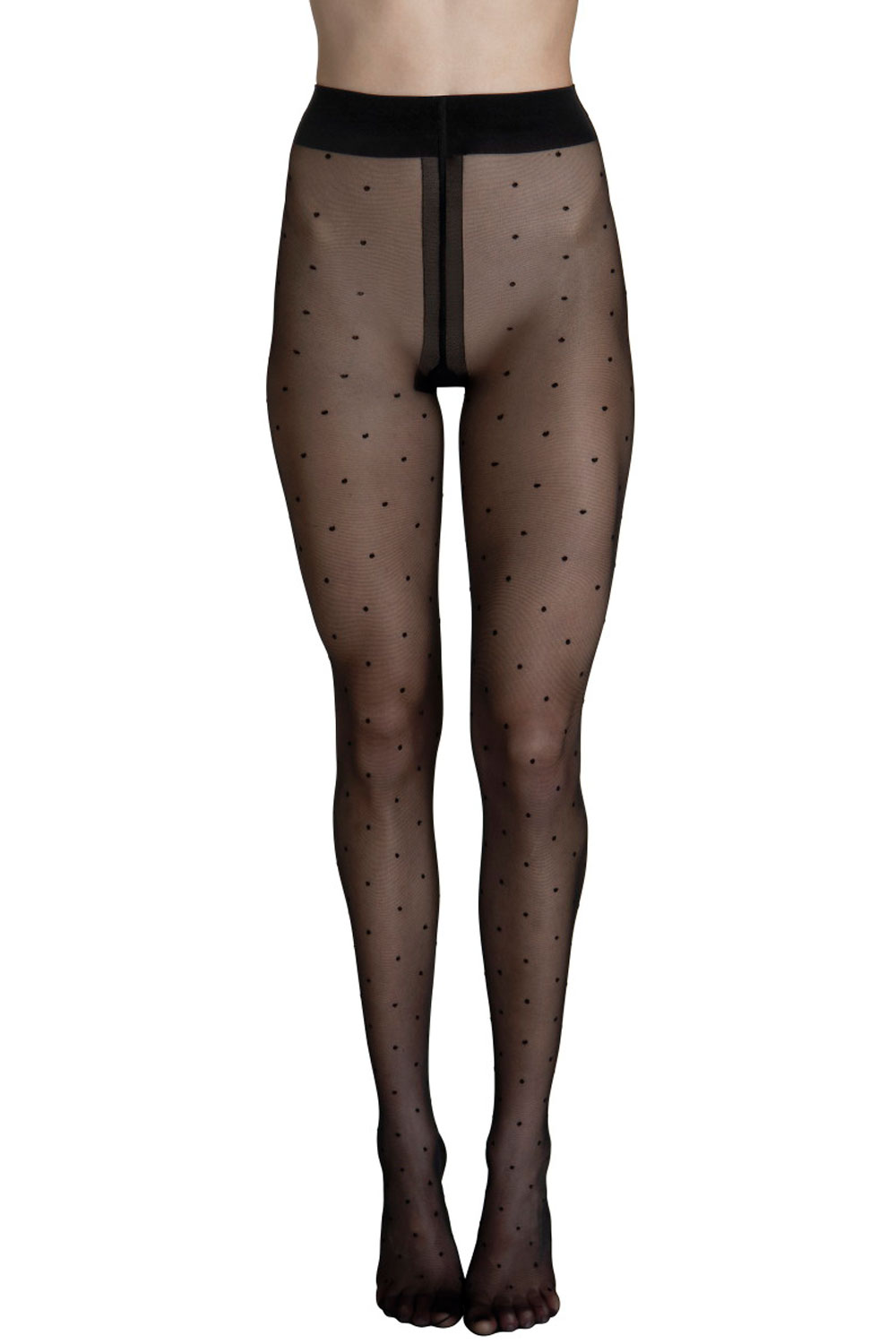Lisca Fashion Dot 20 Strumpfhose mit Tupfen Socks and tights 46 schwarz günstig online kaufen