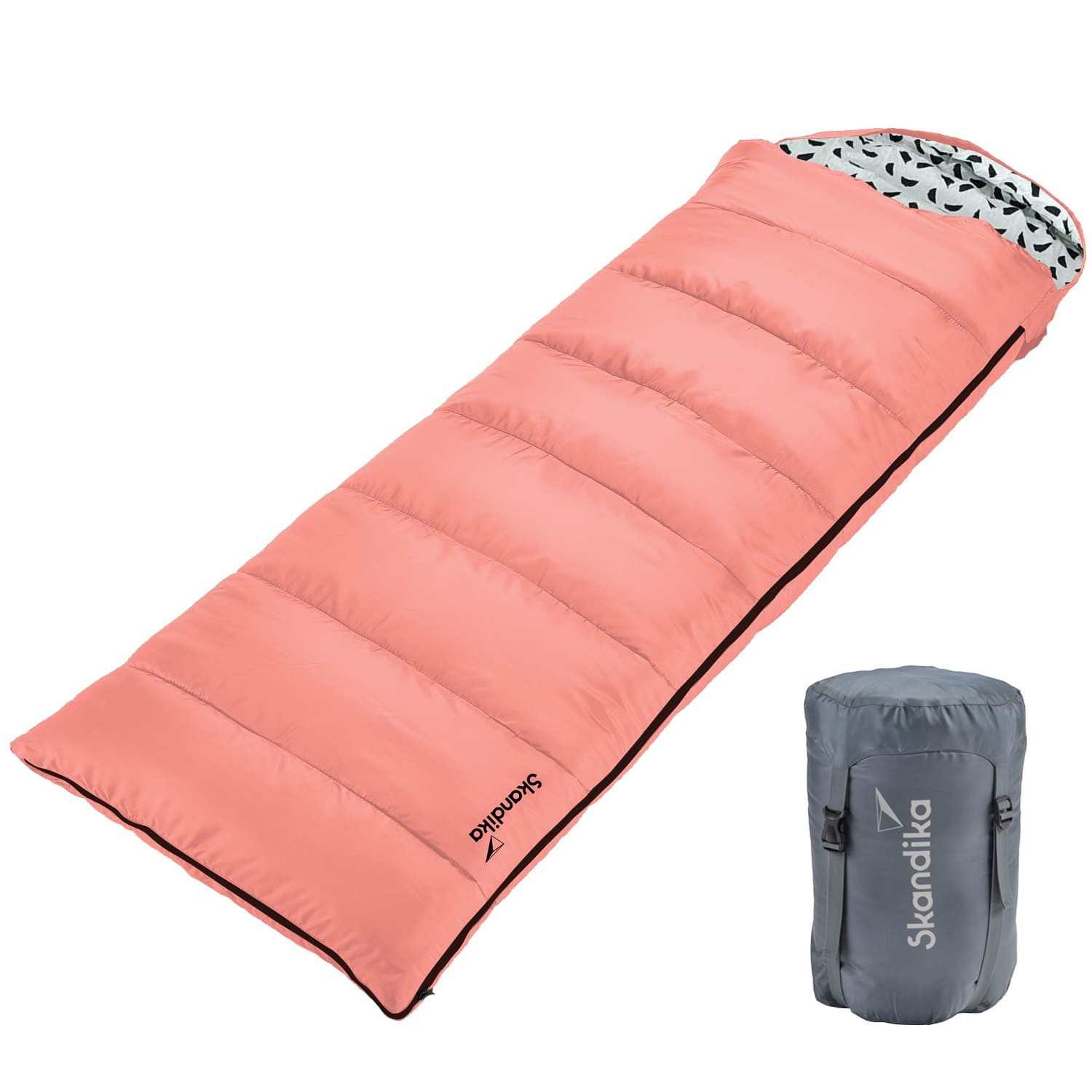 Skandika Deckenschlafsack Iceland Salmon, 3 Jahreszeiten, günstig online kaufen