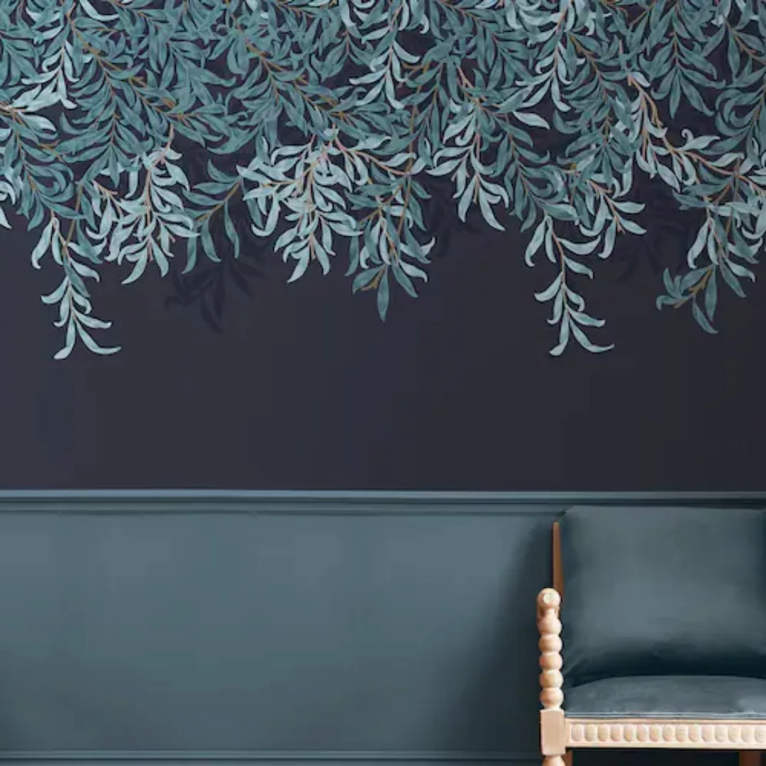 WILLIAM MORRIS AT HOME Vliestapete »Willow Bough Navy«, Retro, 10mx52cm (ca günstig online kaufen