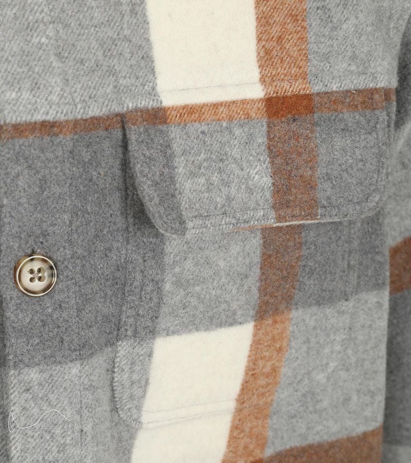 Suitable Overshirt August Wool Blend Grau - Größe XL günstig online kaufen