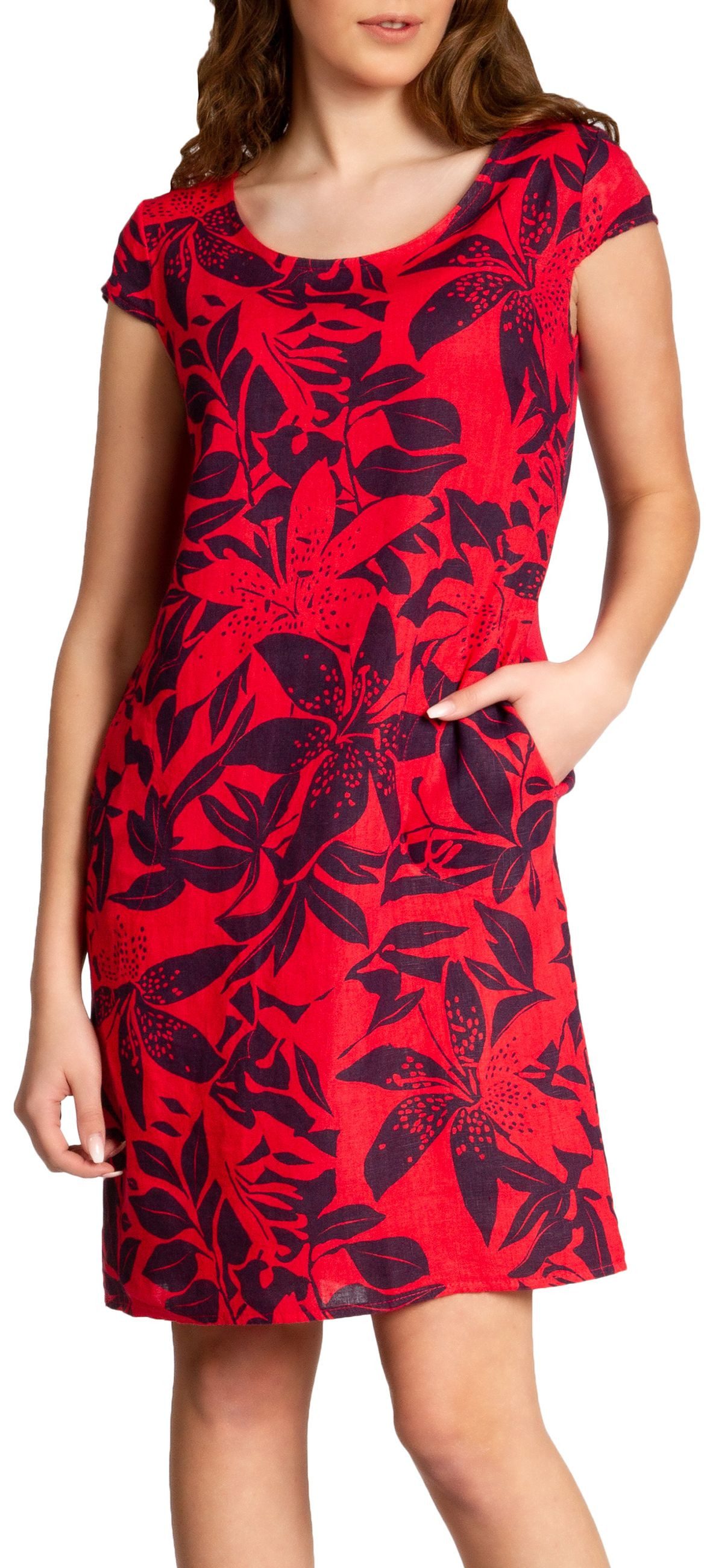 Caspar Sommerkleid SKL026 knielanges elegantes Damen günstig online kaufen