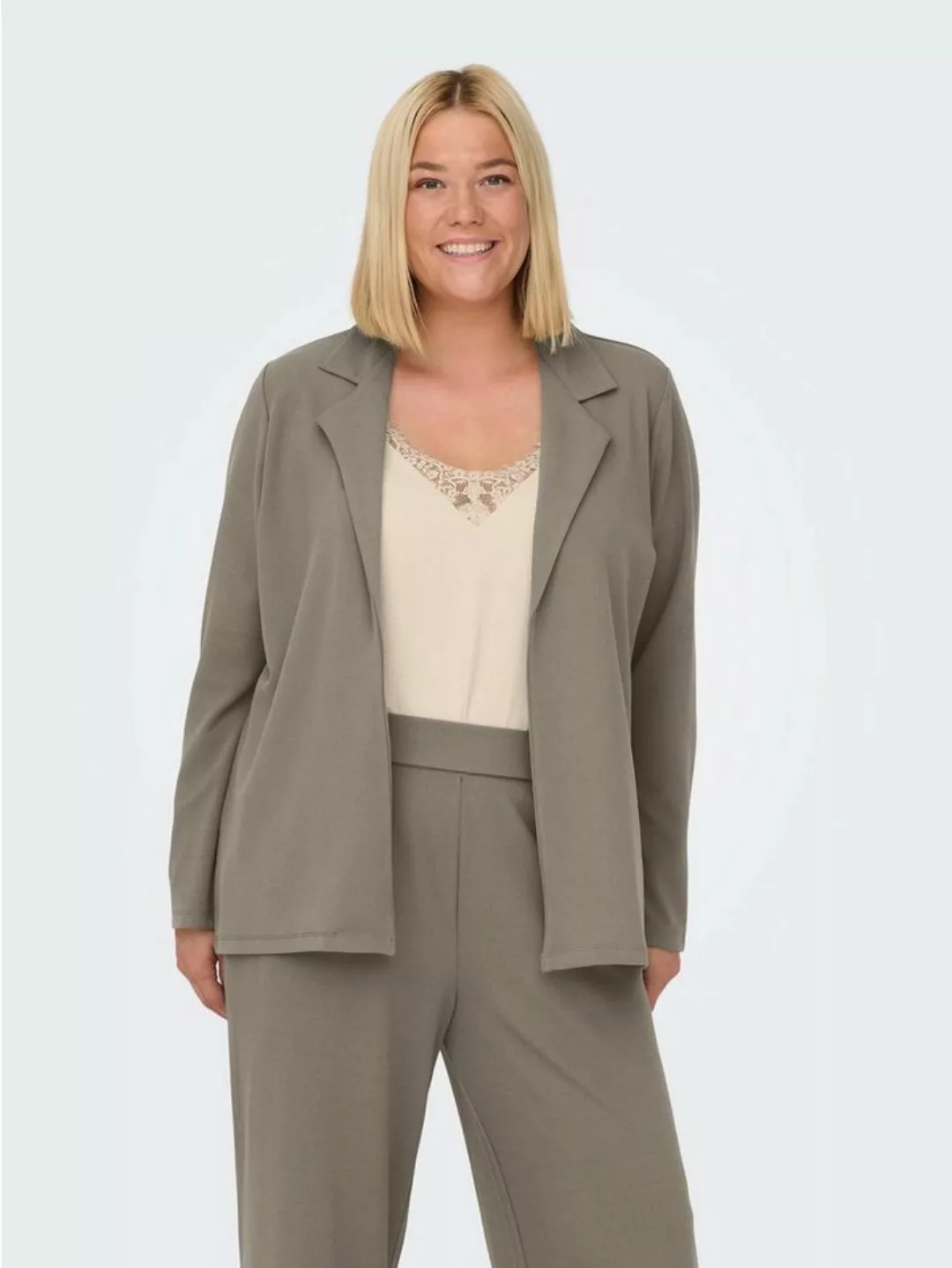 ONLY CARMAKOMA Jackenblazer Blazer Übergröße Business Cardigan Strickjacke günstig online kaufen