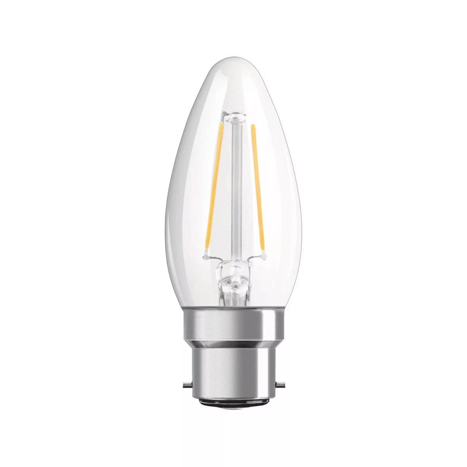 OSRAM LED-Kerze B22d Classic 827 4,8W klar günstig online kaufen