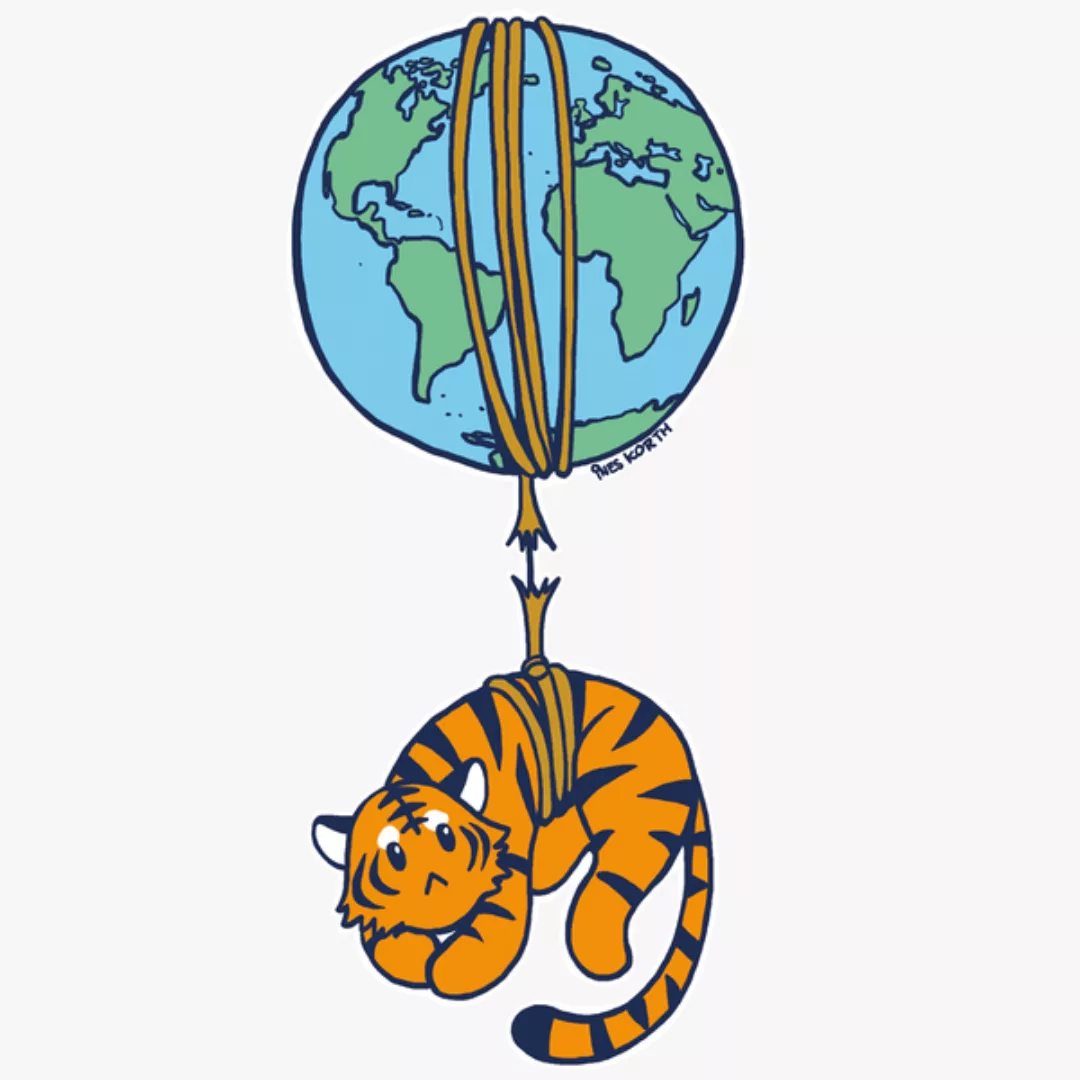 Seidener Faden (Tiger) - Bio Frauenshirt Mit Druck günstig online kaufen