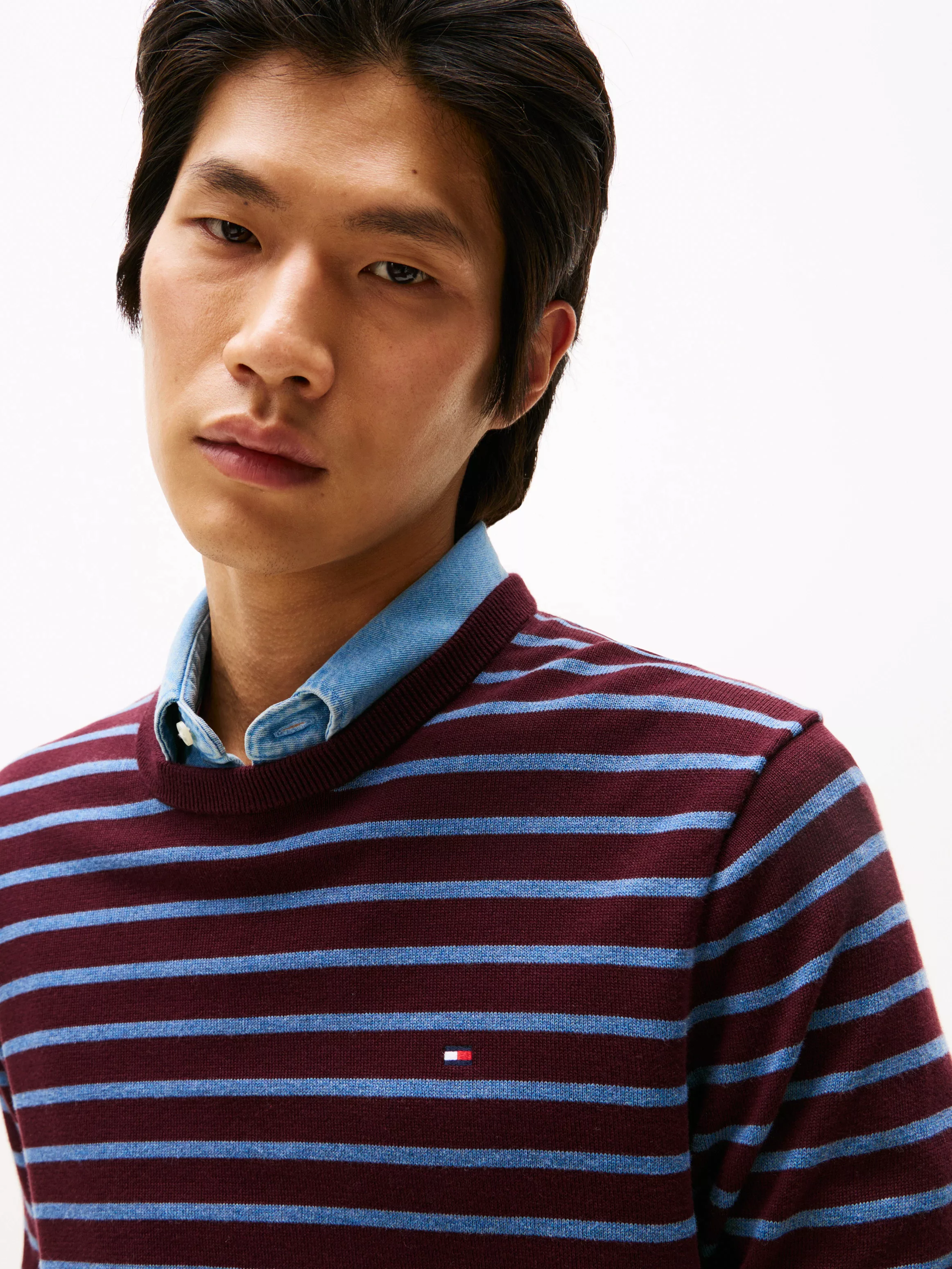 Tommy Hilfiger Rundhalspullover "ESSENTIAL COTTON CREW NECK", 100% Baumwoll günstig online kaufen