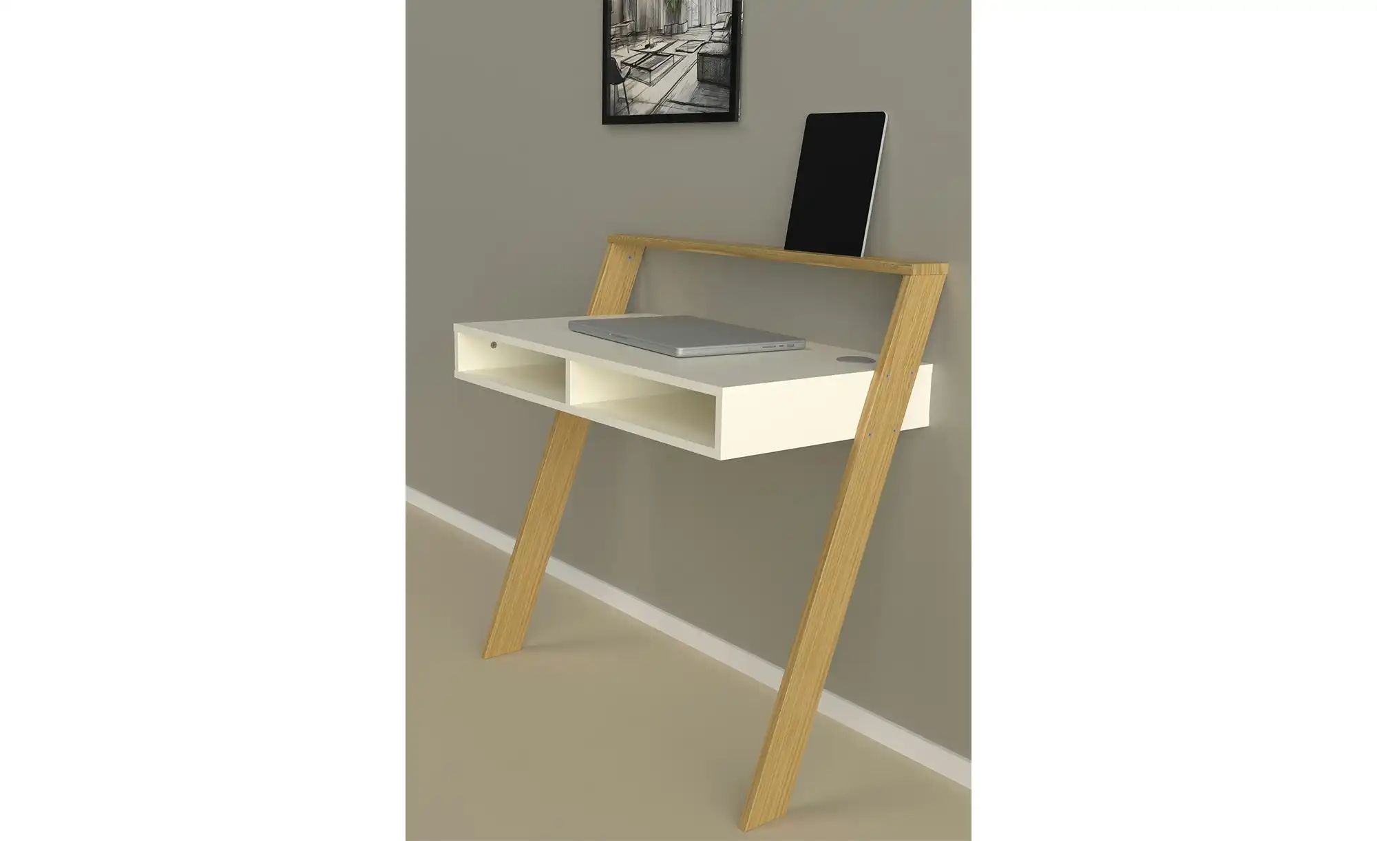 Schreibtisch  Memo ¦ weiß ¦ Maße (cm): B: 94 H: 96 T: 50.0 Tische > Schreib günstig online kaufen