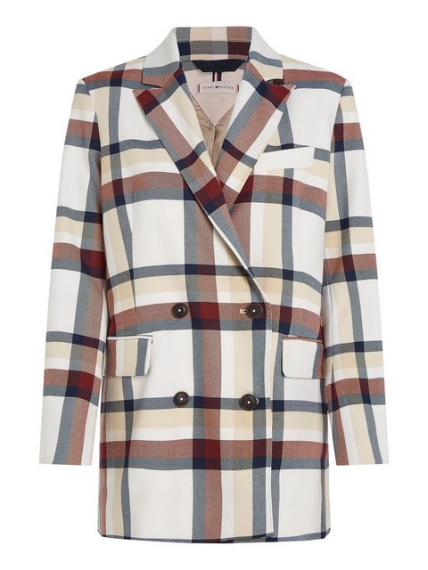 Tommy Hilfiger Longblazer GLOBAL STRIPE CHECK DB BLAZER im modischem, große günstig online kaufen