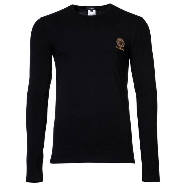 Versace T-Shirt Herren Shirt langarm - TOPEKA, Longsleeve, (Packung, 1er Pa günstig online kaufen