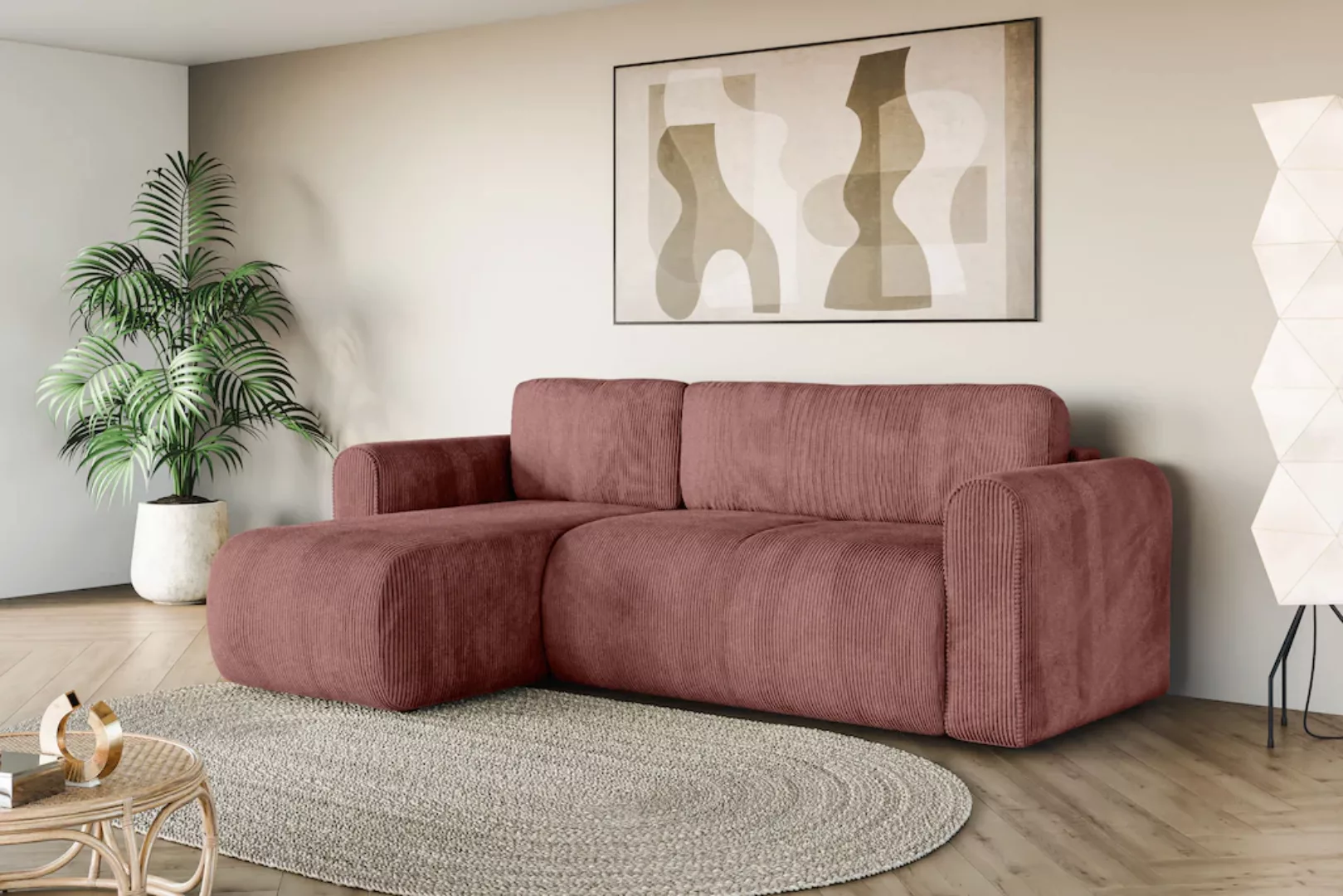 INOSIGN Ecksofa "Ecksofa Zacharia wahlweise mit Bettfunktion, BxTxH 250x166 günstig online kaufen