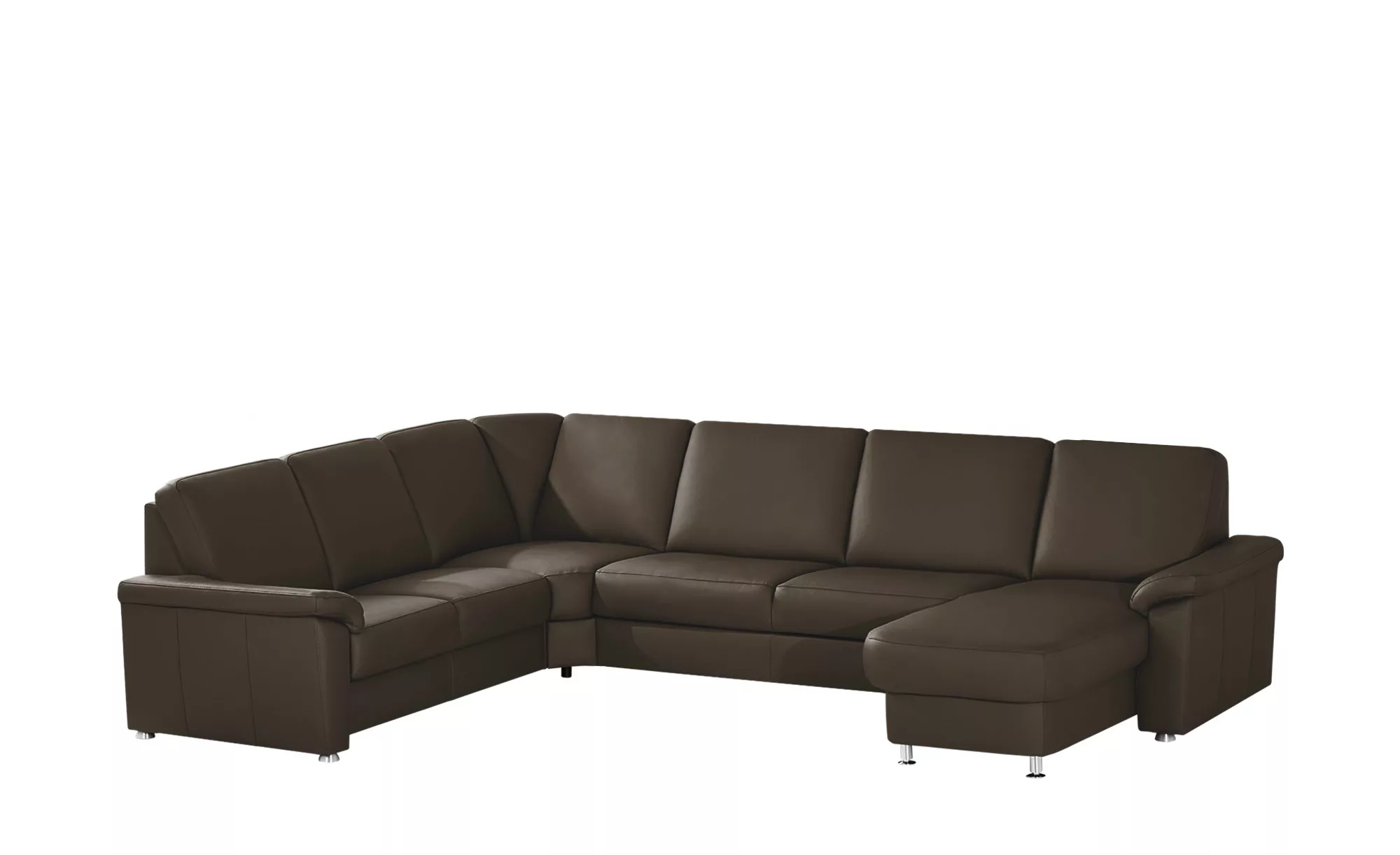 meinSofa Wohnlandschaft Leder Carolin ¦ braun ¦ Maße (cm): B: 330 H: 91 T: günstig online kaufen