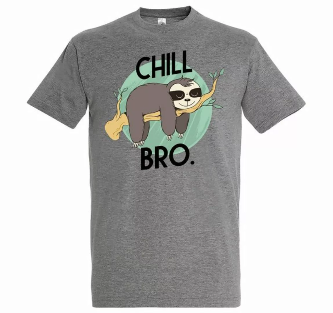 Youth Designz T-Shirt Chill Bro Herren Shirt mit trendigem Faultier Frontpr günstig online kaufen