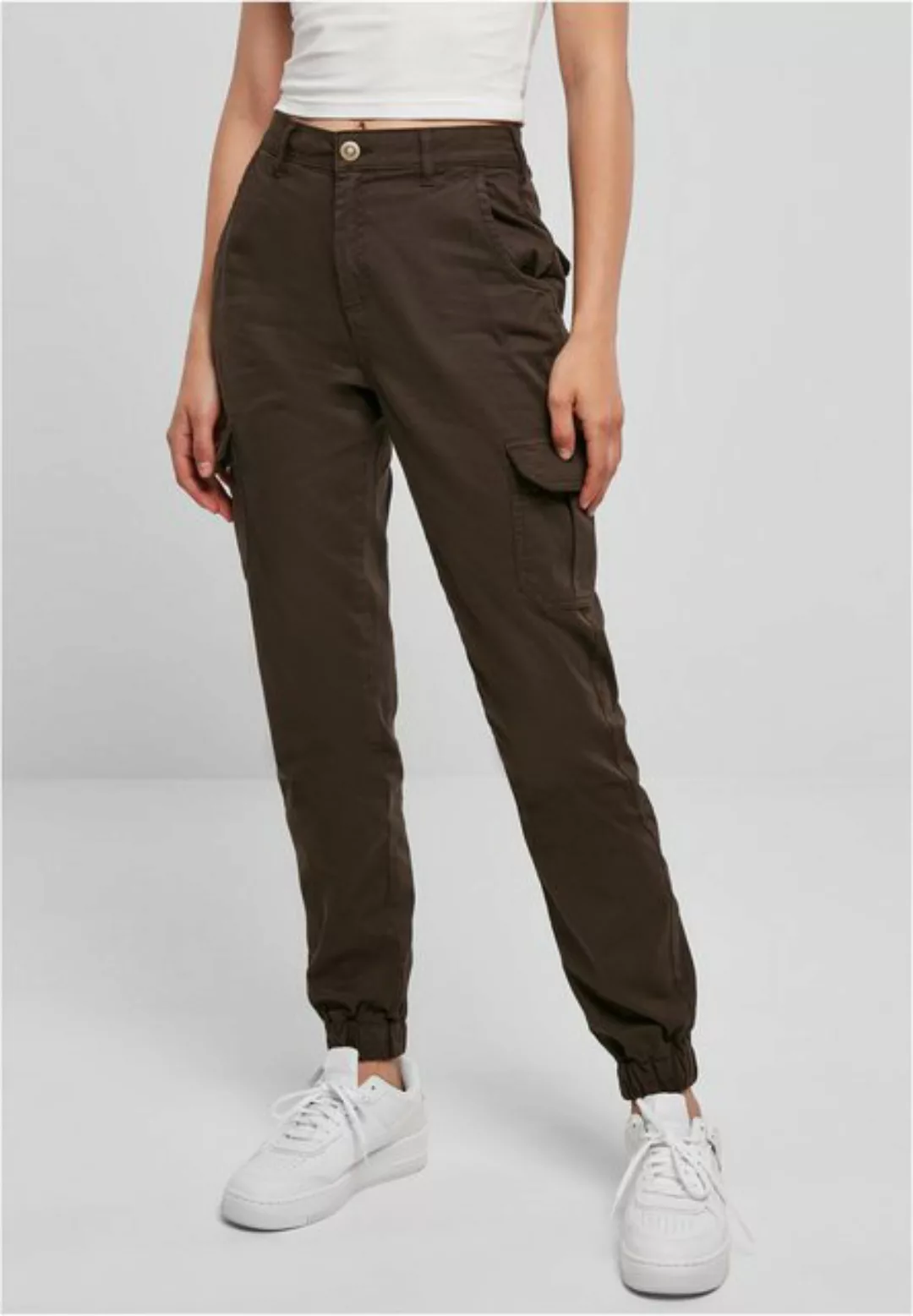 URBAN CLASSICS Cargohose TB3048 - Ladies High Waist Cargo Pants brown 31 günstig online kaufen