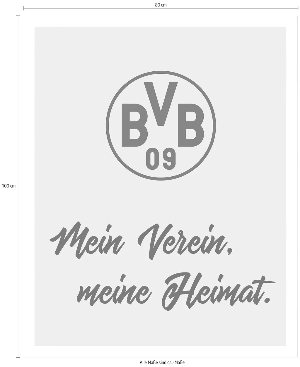Wall-Art Poster »BVB Mein Verein, meine Heimat«, Landschaften, Poster ohne günstig online kaufen