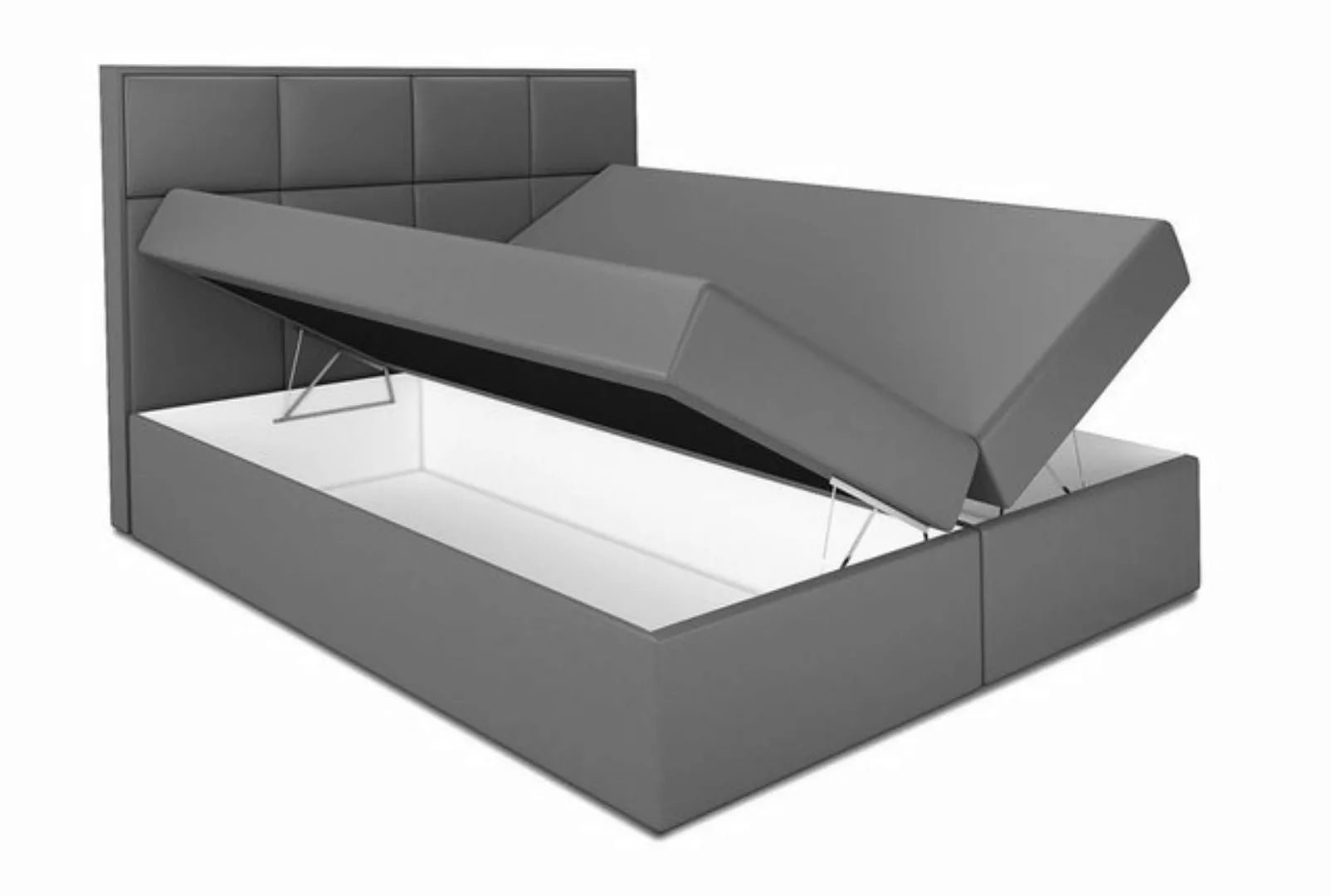 A&J MöbelLand GmbH Boxspringbett DAN mit 2 Bettkästen, Bonell-Matratze und günstig online kaufen