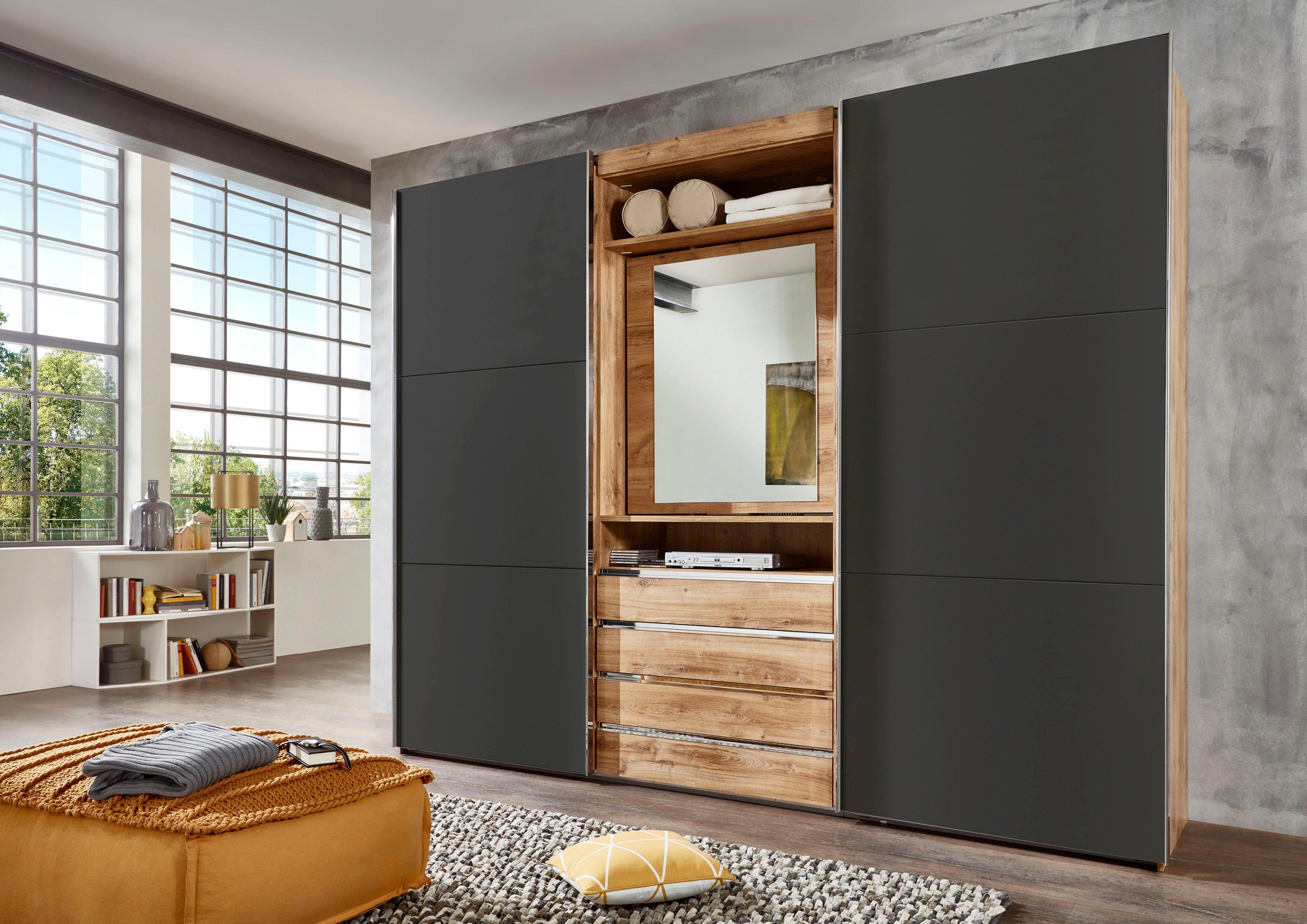 Wimex Schwebetürenschrank "Magic by fresh to go", mit drehbarer Spiegeltür günstig online kaufen
