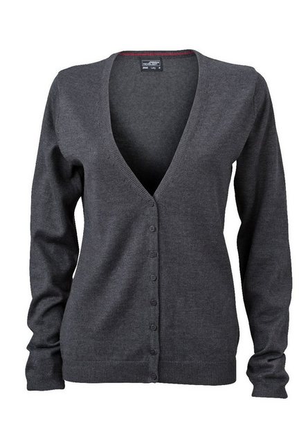 James & Nicholson Cardigan JN 660 Damen V-Neck Cardigan Leichte Strickquali günstig online kaufen