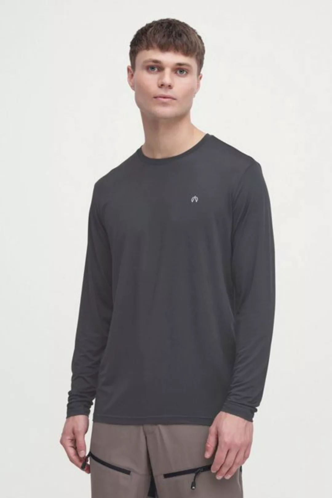 North Bend Longsweatshirt NBTergong M L/S Tee sportliches Longsleeve mit re günstig online kaufen