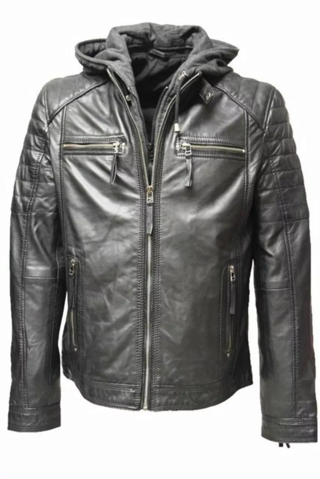 Zimmert Leather Lederjacke Carlo mit abnehmbarer Kapuze günstig online kaufen