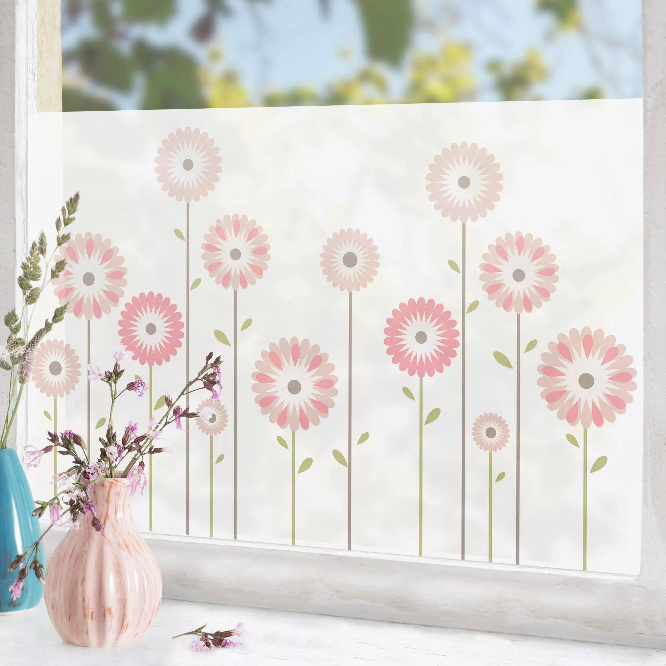 Fensterfolie Vintage Floral günstig online kaufen