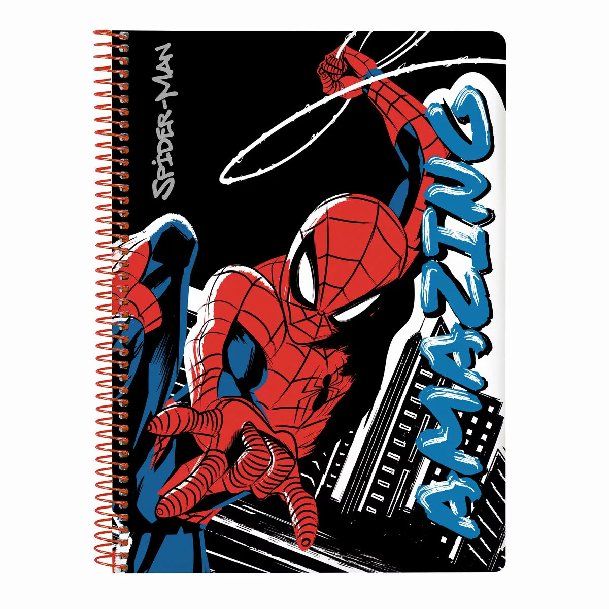 Notizbuch  Spiderman Hero Schwarz 80 Bettlaken A5 günstig online kaufen