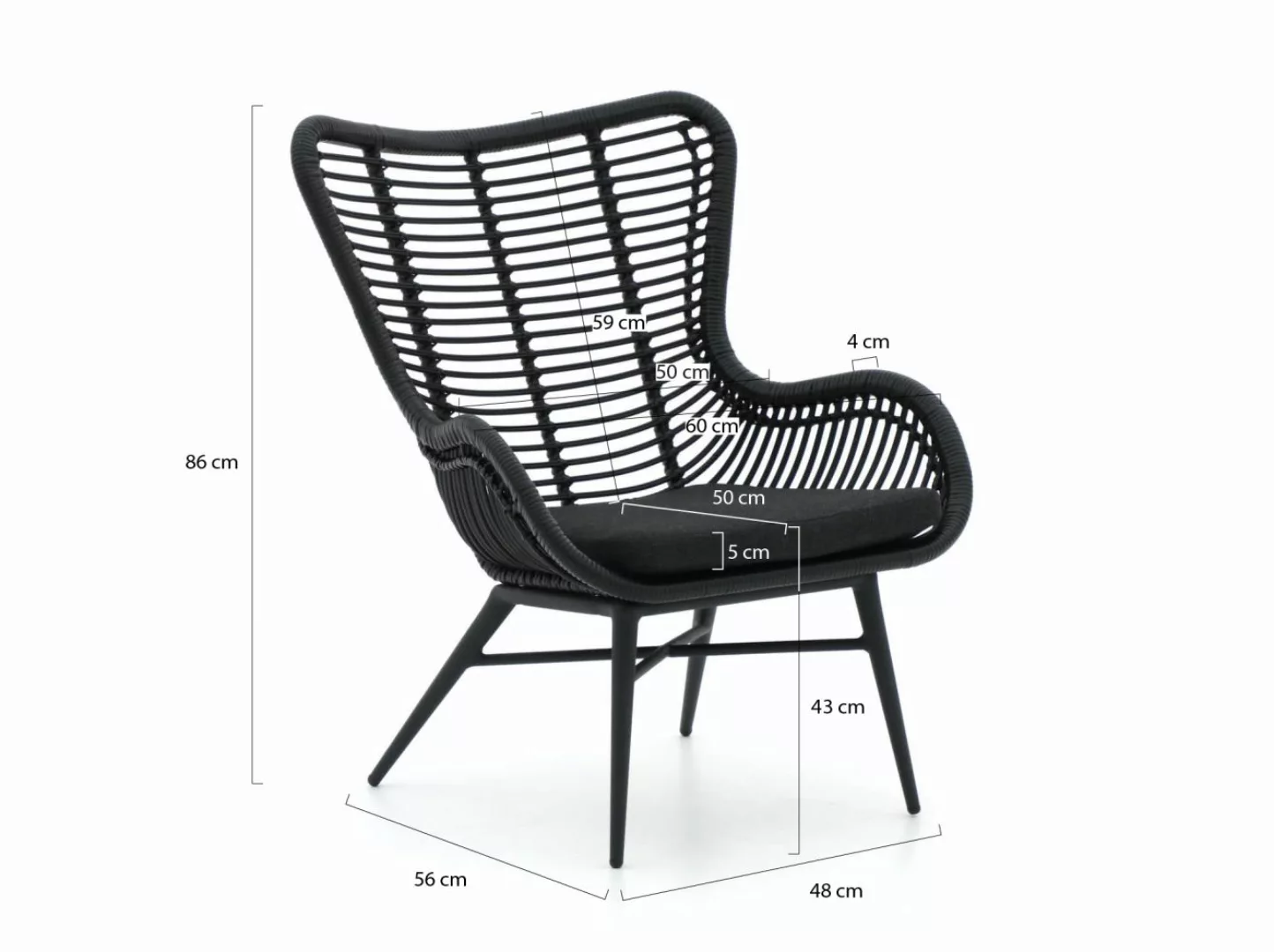 Intenso Rovello/ROUGH-K 40 cm Balkonmöbel-Set Lounge 3-teilig günstig online kaufen