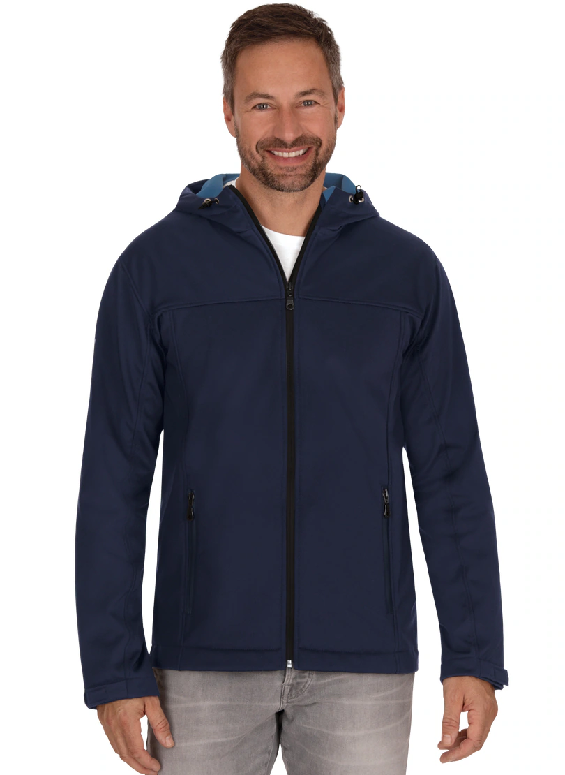 Trigema Softshelljacke "TRIGEMA Klassische Softshell–Kapuzenjacke", (1 St.) günstig online kaufen