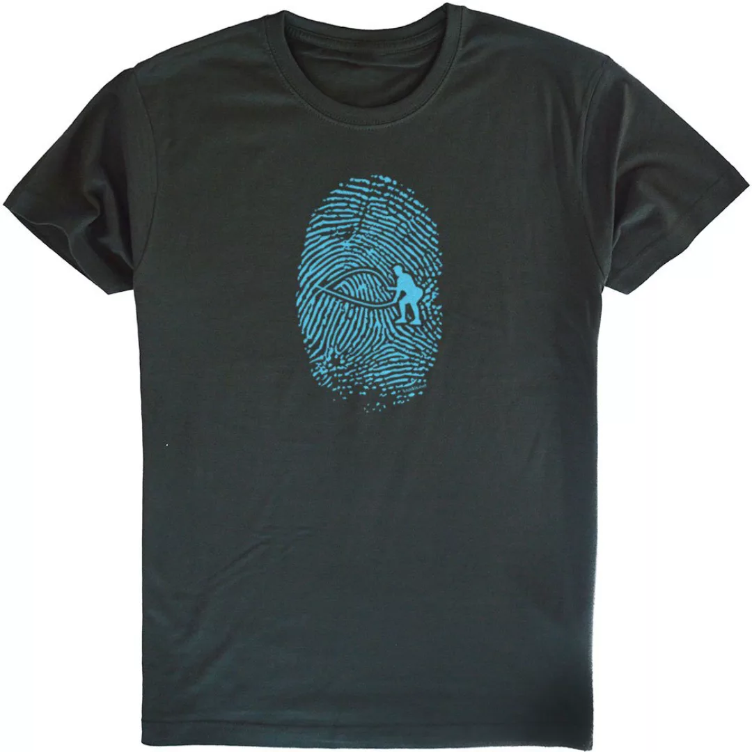 Kruskis Crossfit Fingerprint Kurzärmeliges T-shirt 2XL Dark Grey günstig online kaufen