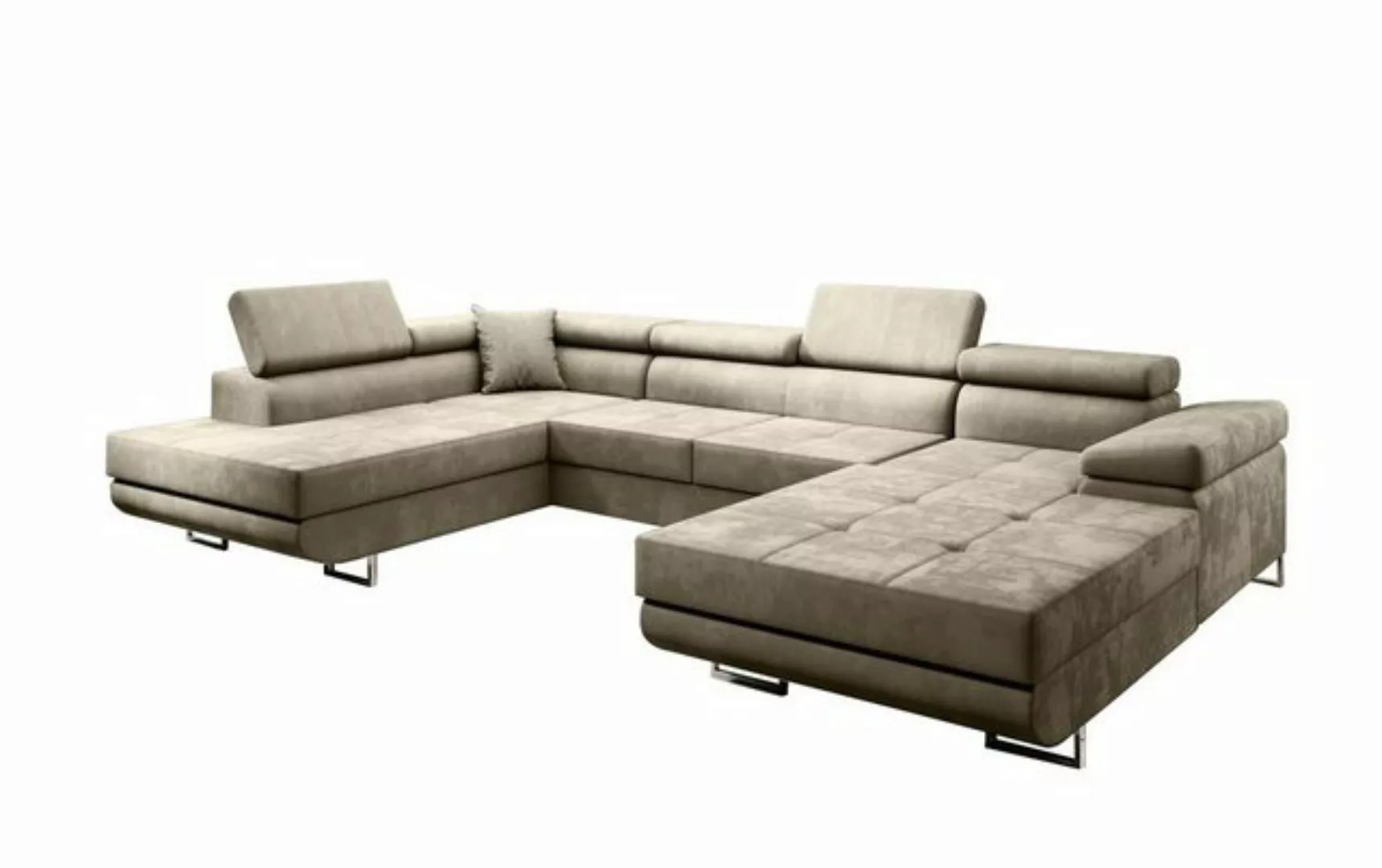 Beautysofa Ecksofa VILD U, U-Form Ecksofa im modernes Stil, Polstersofa, XX günstig online kaufen