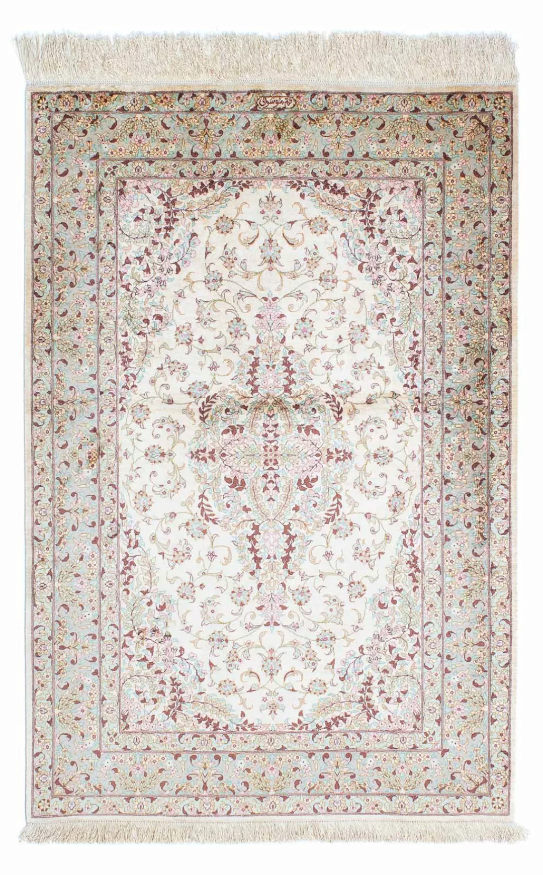 morgenland Orientteppich »Perser - Ghom - 147 x 98 cm - beige«, rechteckig günstig online kaufen